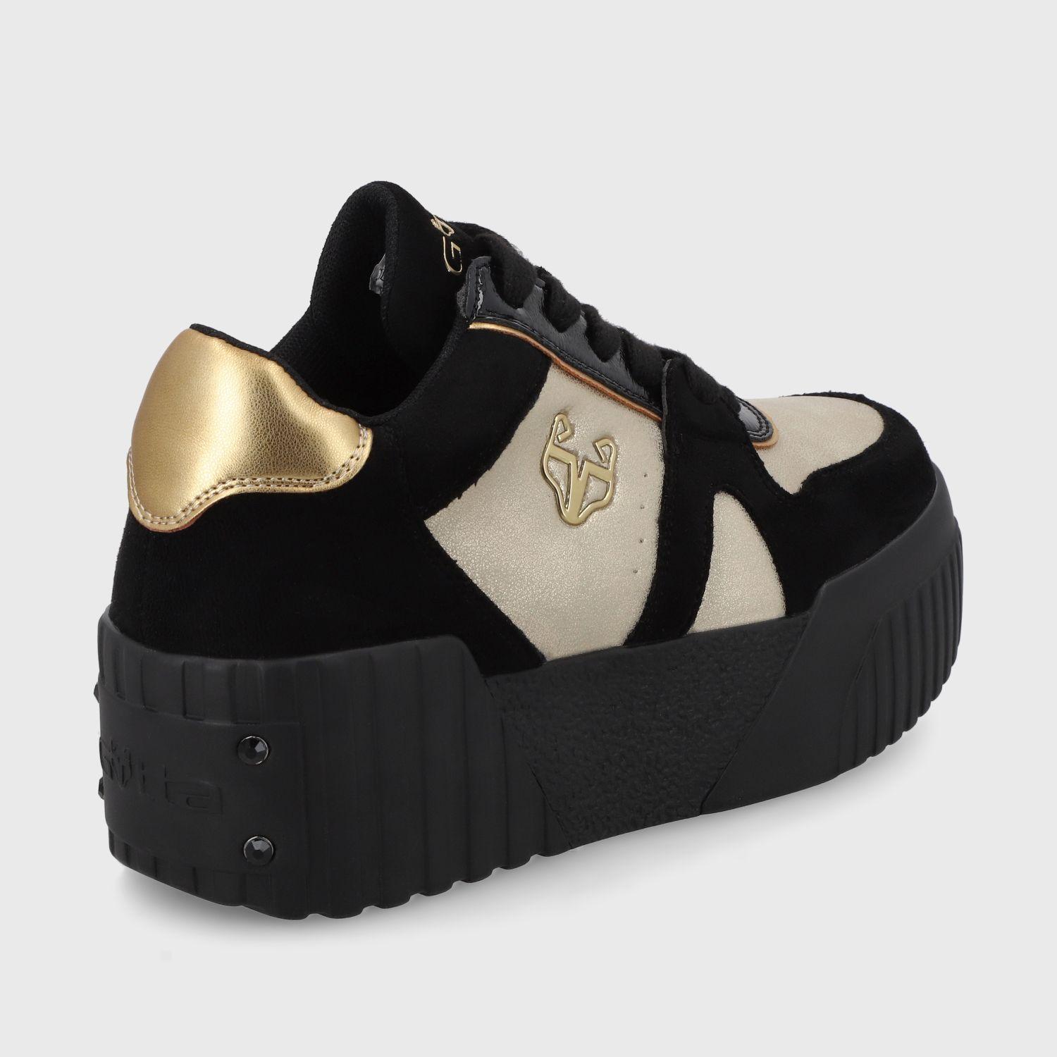 Zapatilla Negro Mujer 13144 Gotta-4