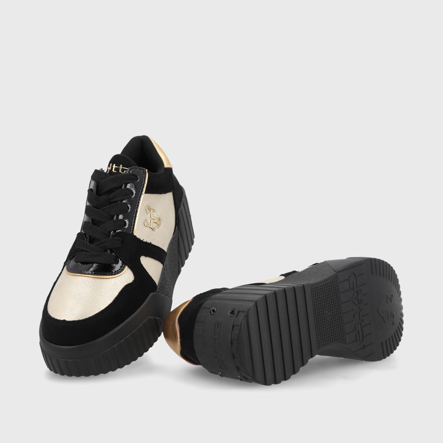 Zapatilla Negro Mujer 13144 Gotta-6