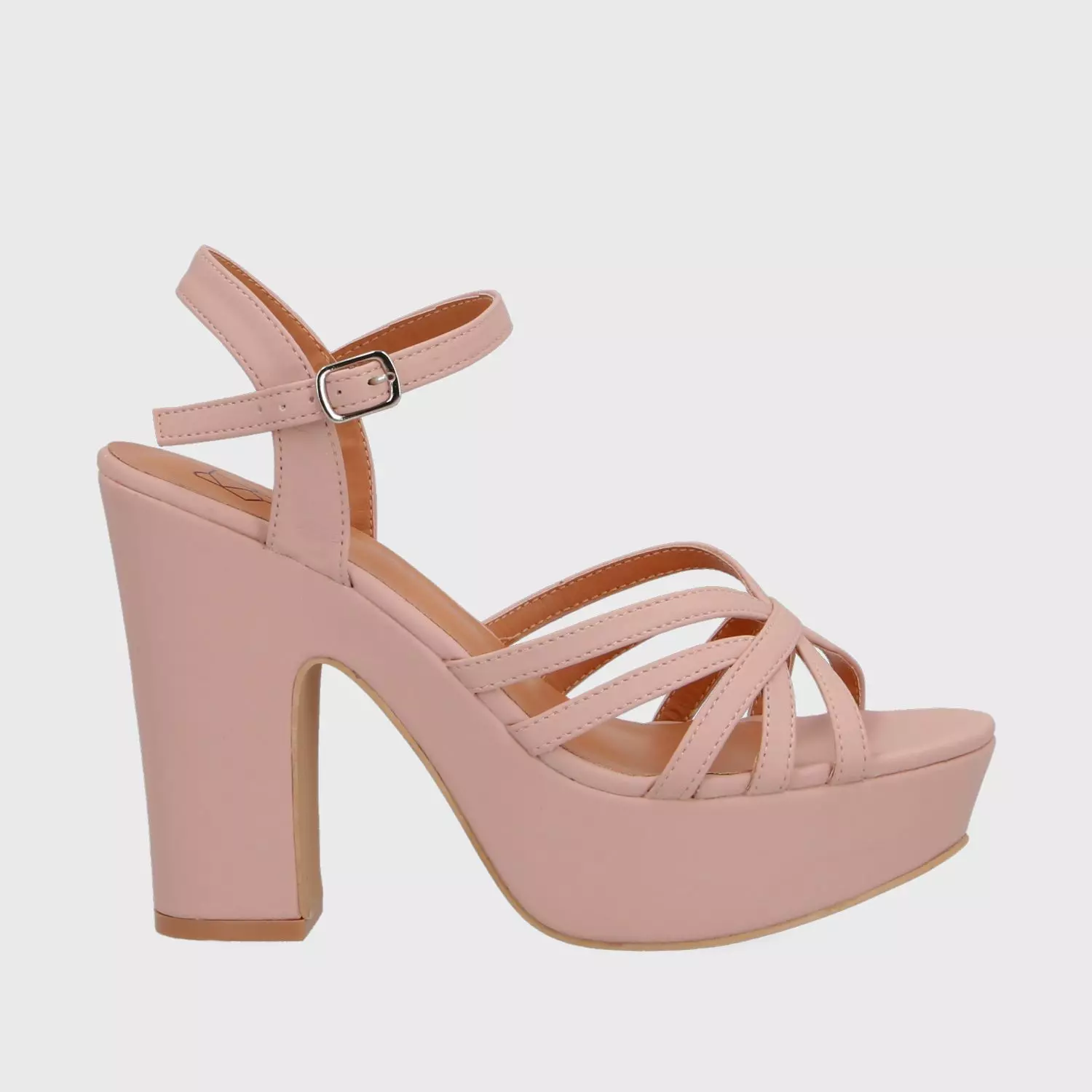 Sandalia Taco Rosada Mujer 86131 Gotta-0