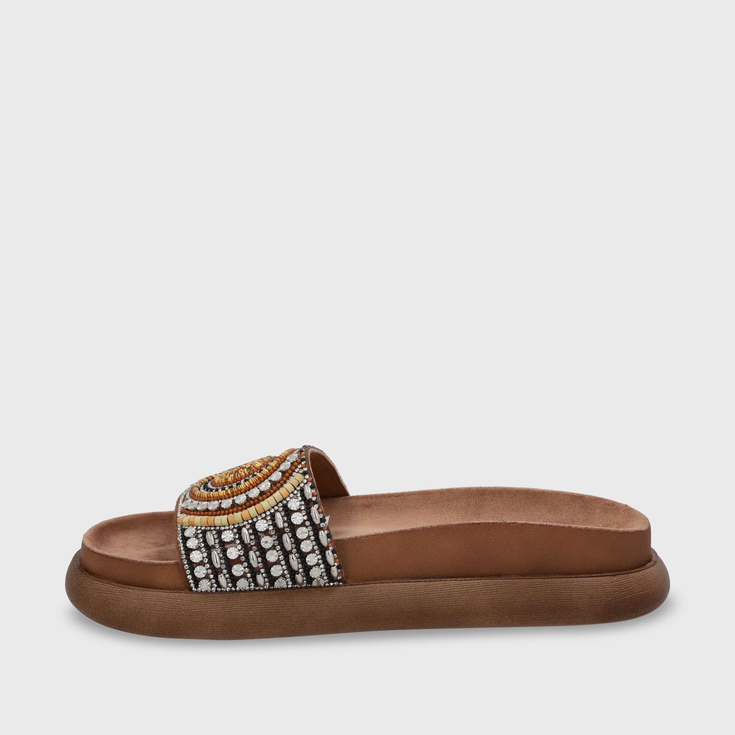 Sandalia Plano Beige Mujer 53704 Gotta-3