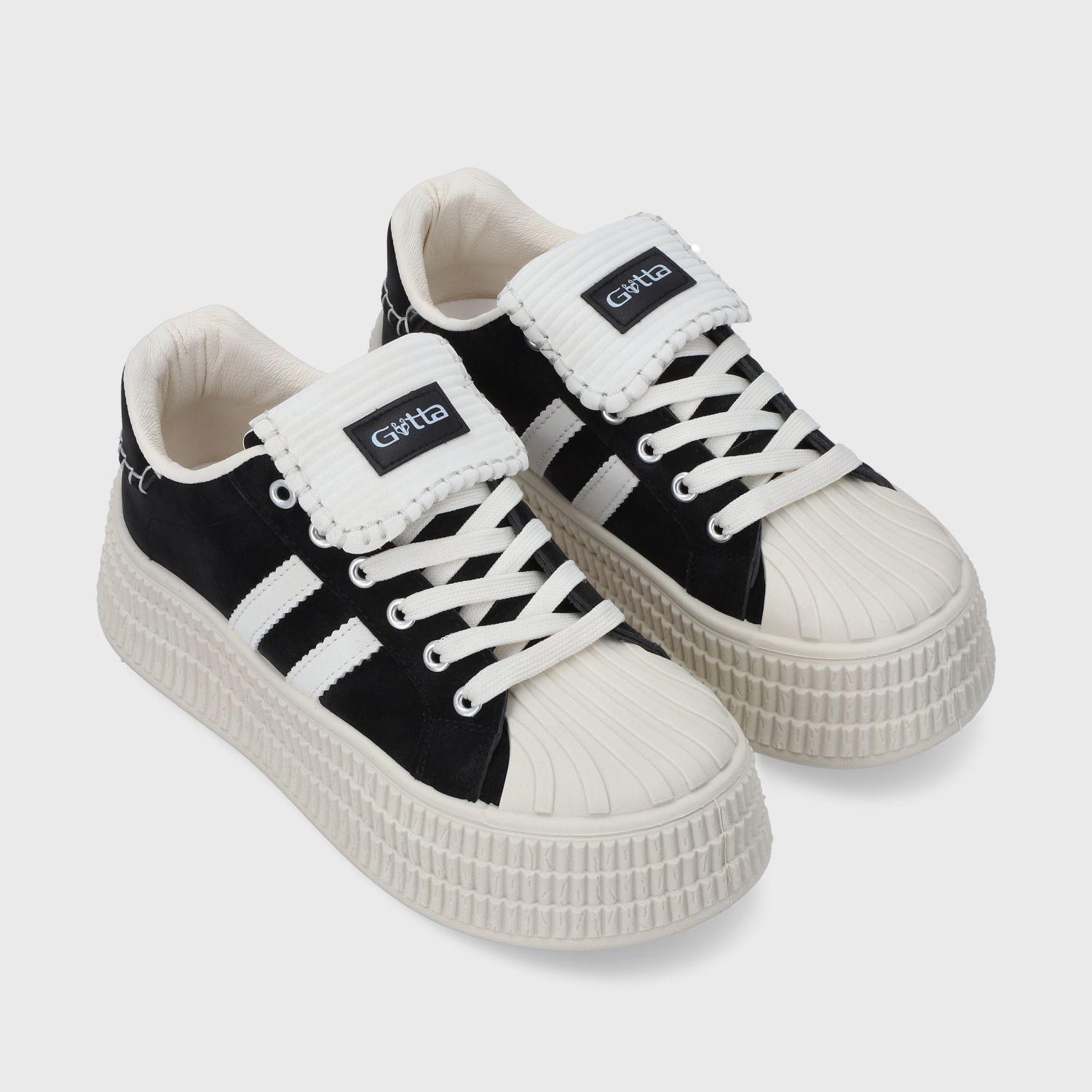Zapatilla Plataforma Negra Mujer 58021 Gotta-2