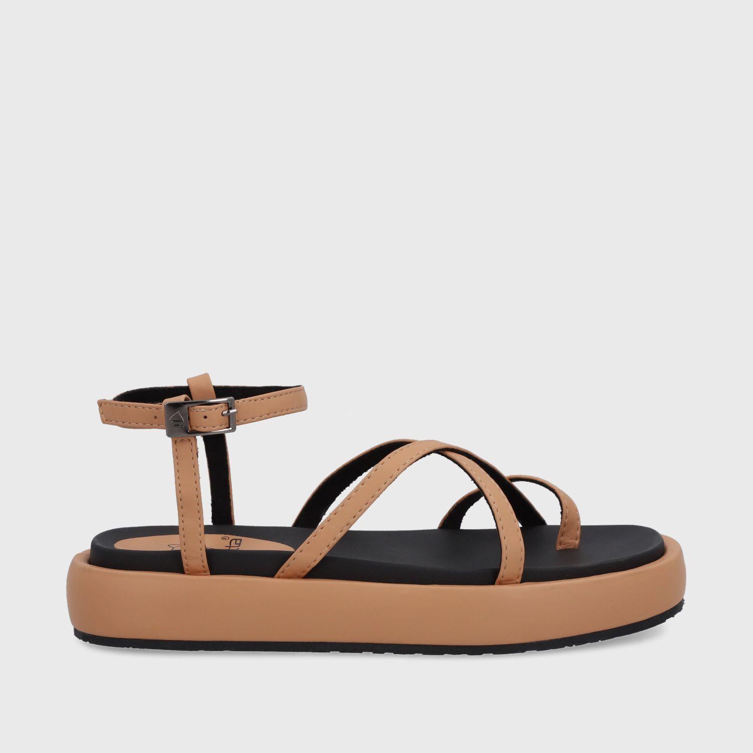 Sandalia Plana Camel  Mujer 35210 Gotta-0