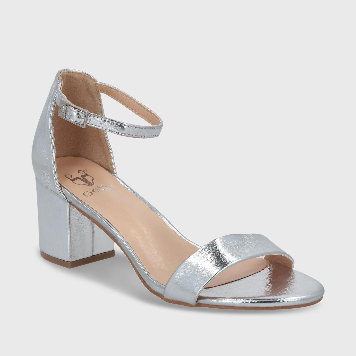 Sandalia Plateada Mujer C6161 Gotta-1