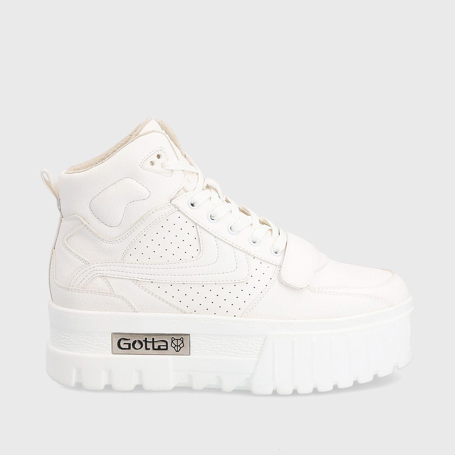 Zapatilla Plataforma Blanca Mujer 23241 Gotta-0