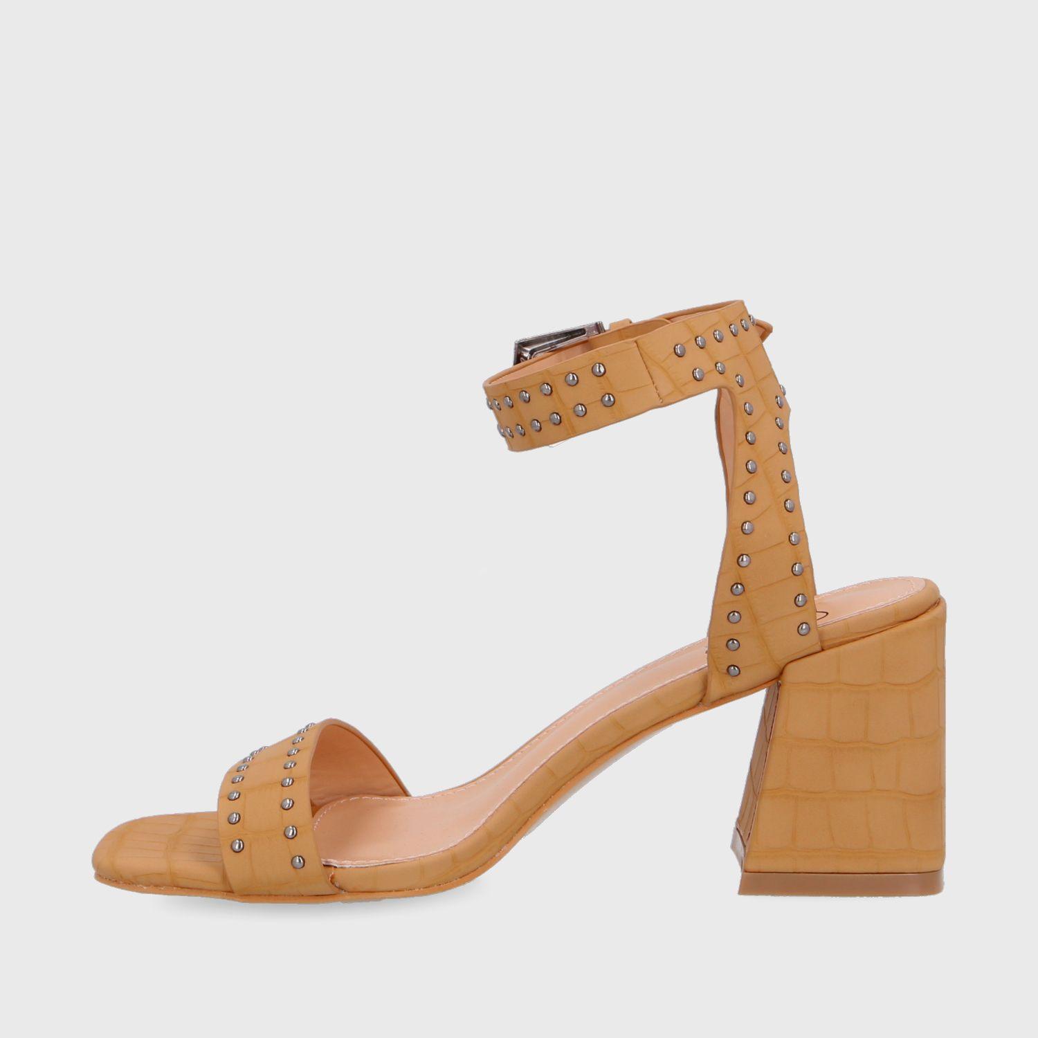 Sandalia Taco Camel Mujer 35131 Gotta-3