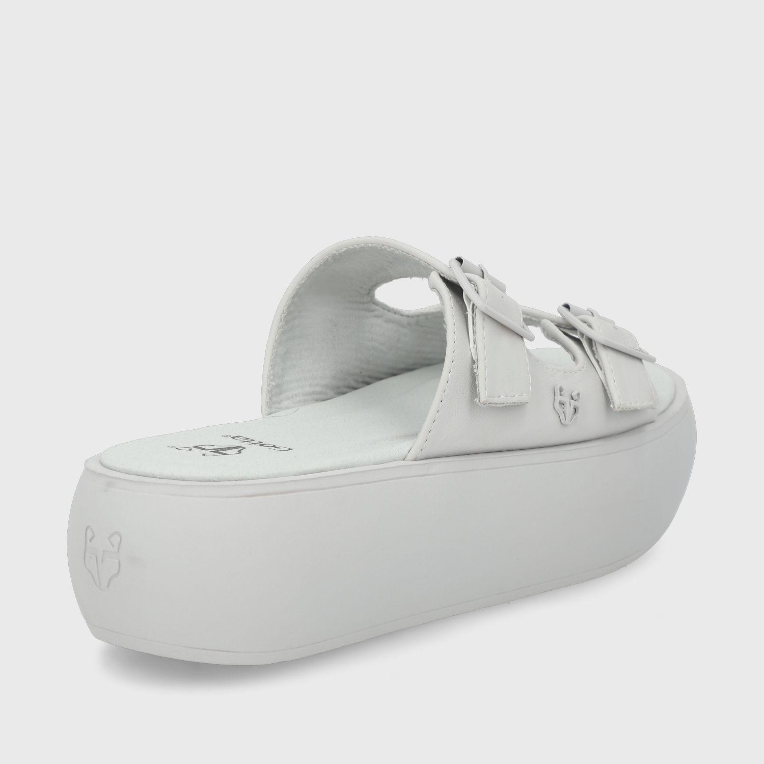 Sandalia Plataforma Blanca Mujer 43034 Gotta-4