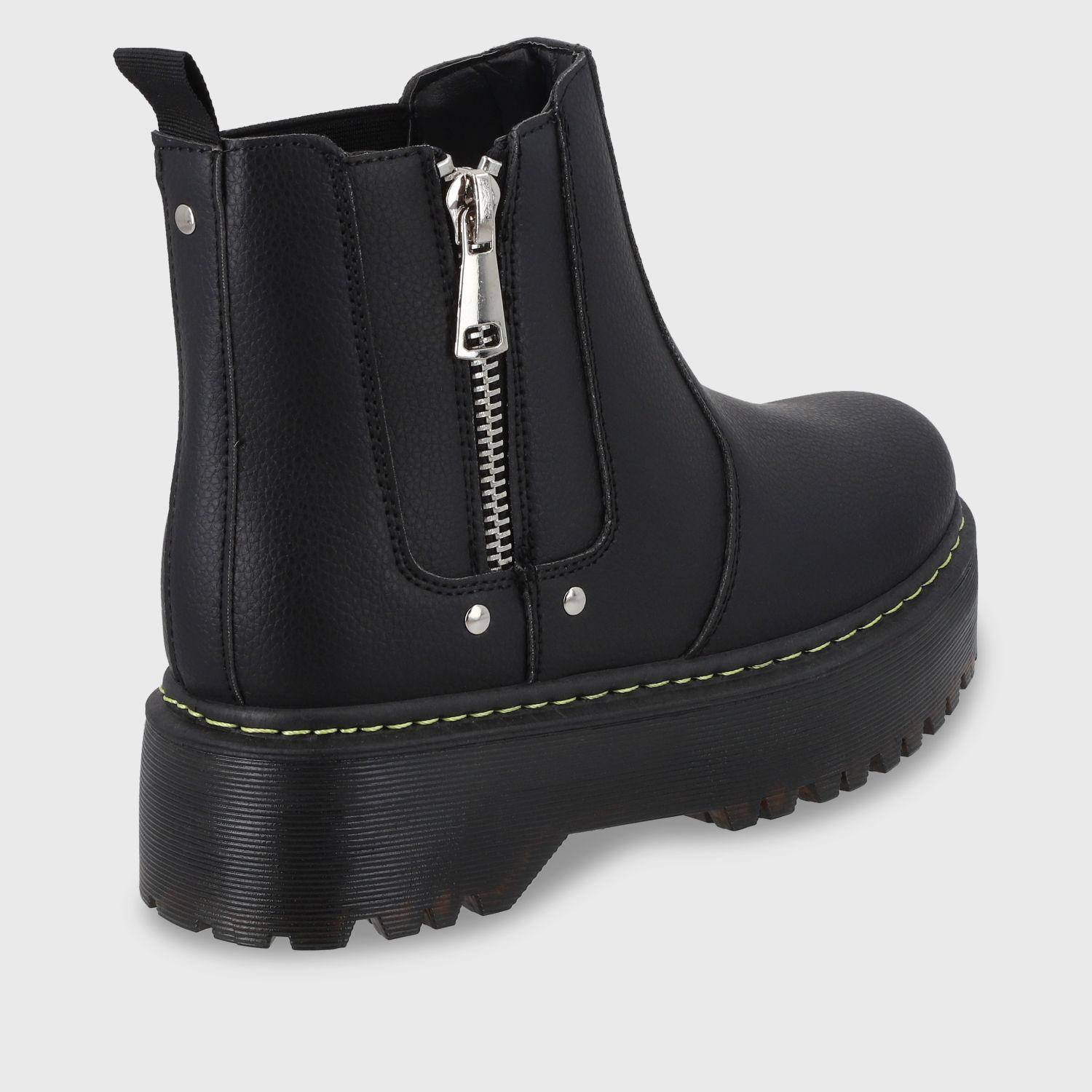 Botín Negro Mujer C5918 Gotta-2