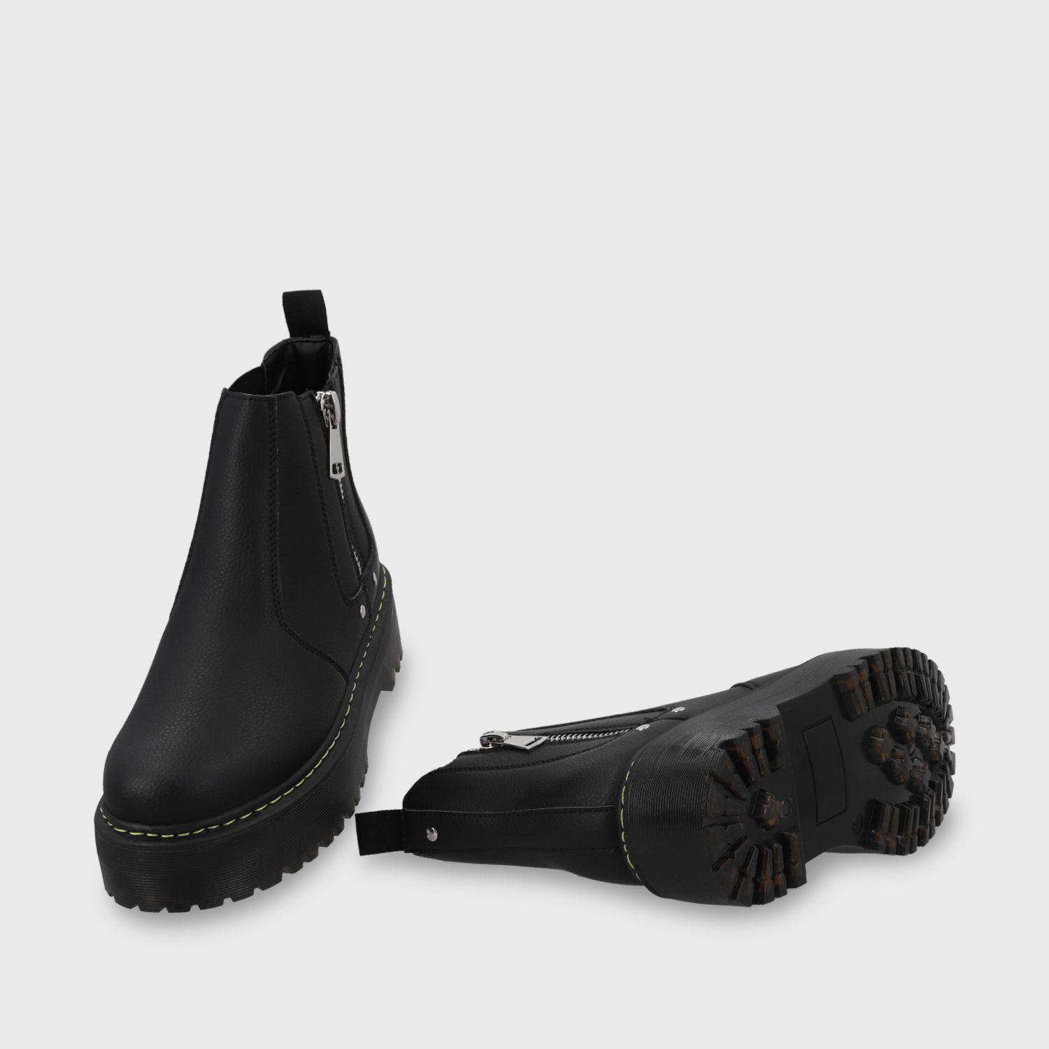 Botín Negro Mujer C5918 Gotta-6