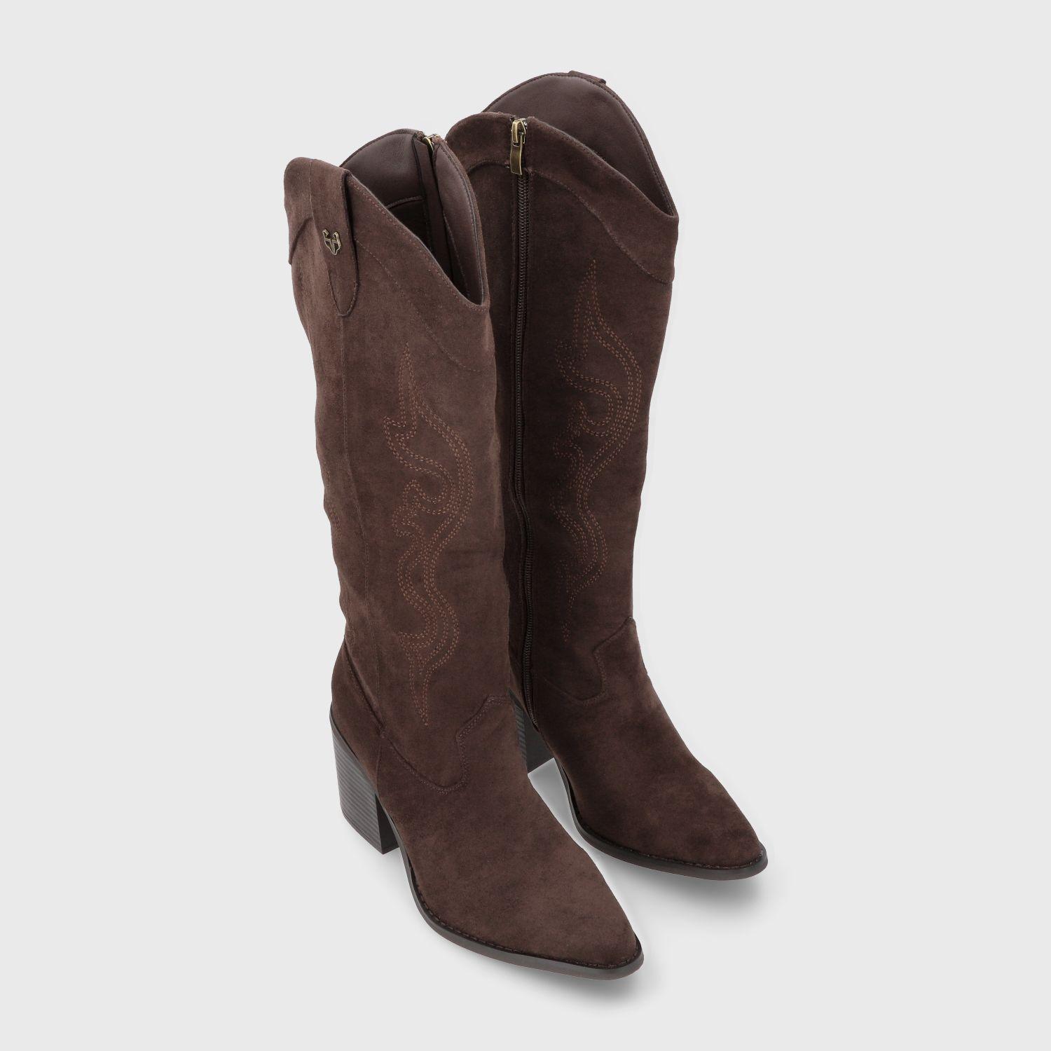 Bota Taco Café Mujer 53782 Gotta-2