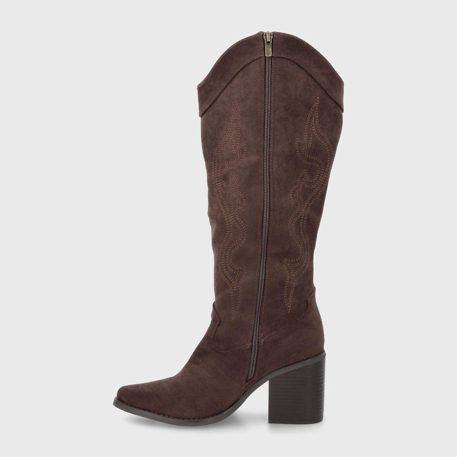 Bota Taco Café Mujer 53782 Gotta-3