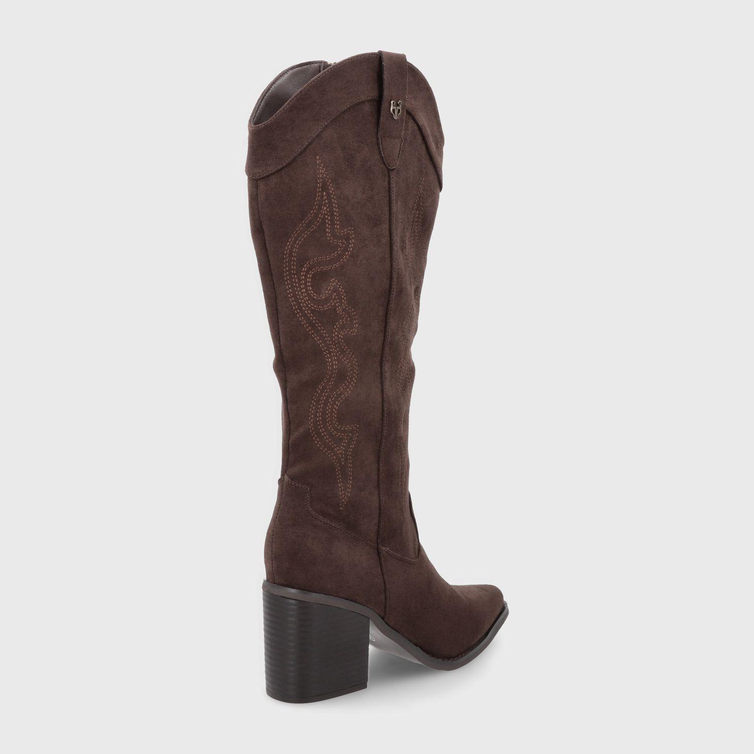 Bota Taco Café Mujer 53782 Gotta-4