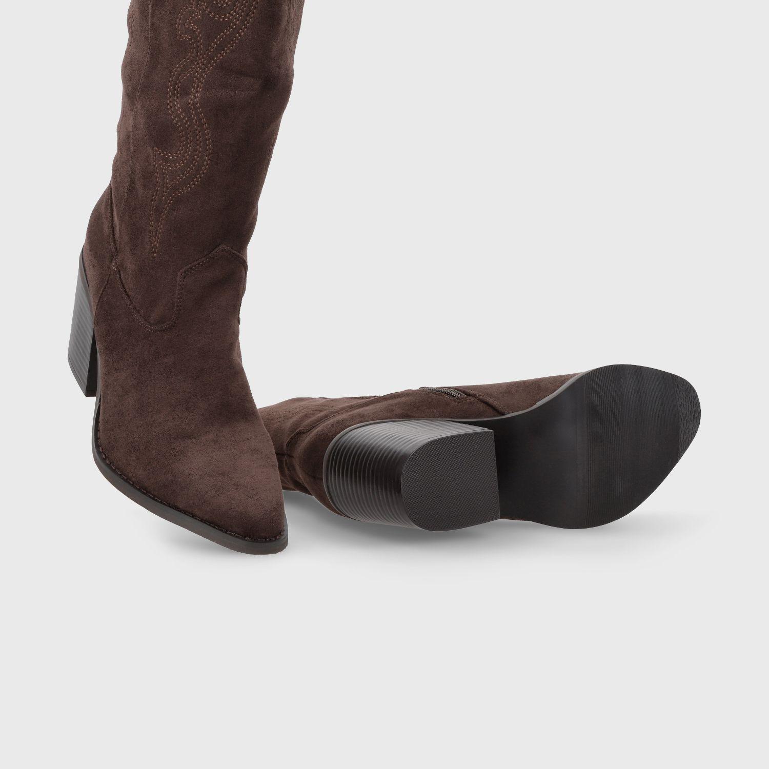 Bota Taco Café Mujer 53782 Gotta-6