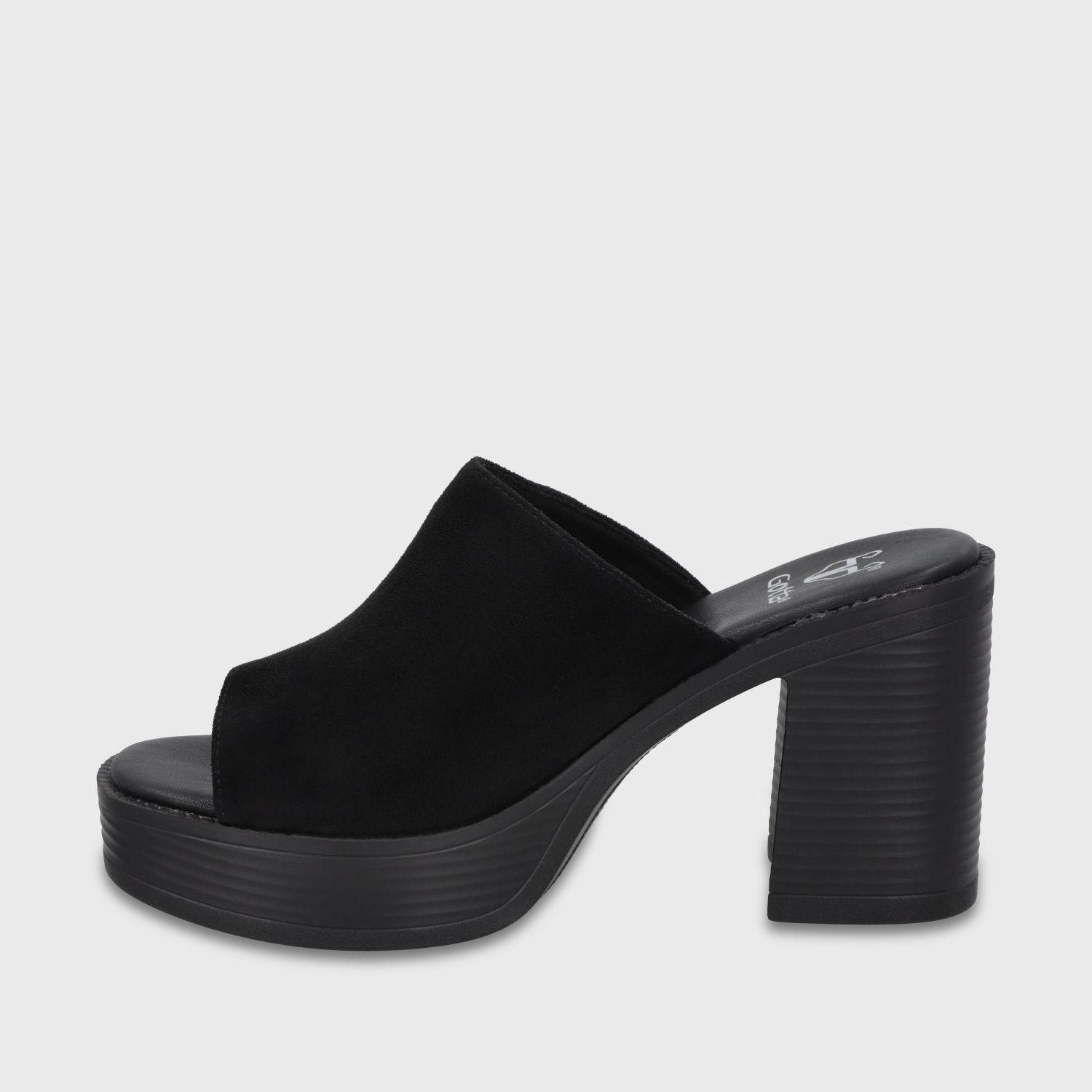 Sandalia Taco Negra Mujer 65920 Gotta-3