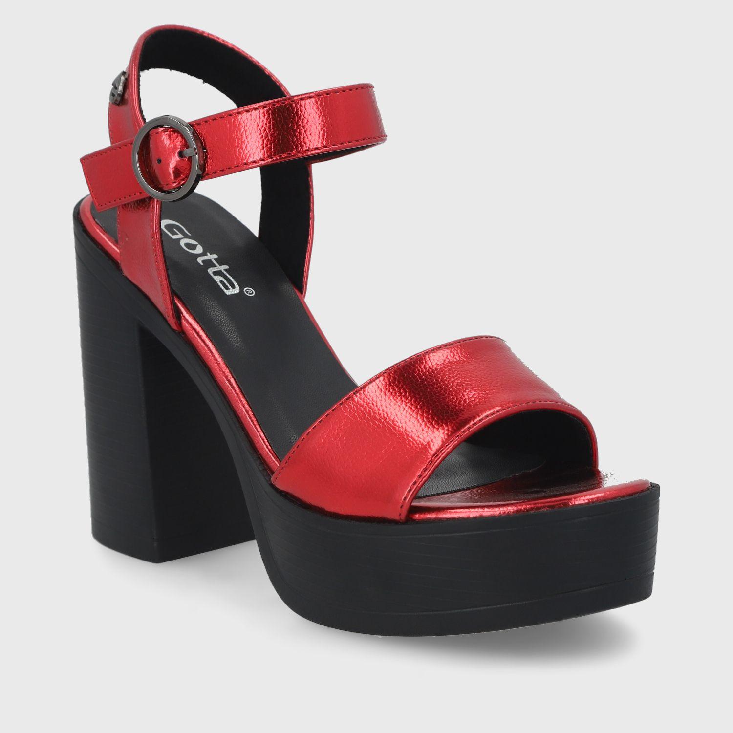 Sandalia Roja  Mujer 45961 Gotta-1