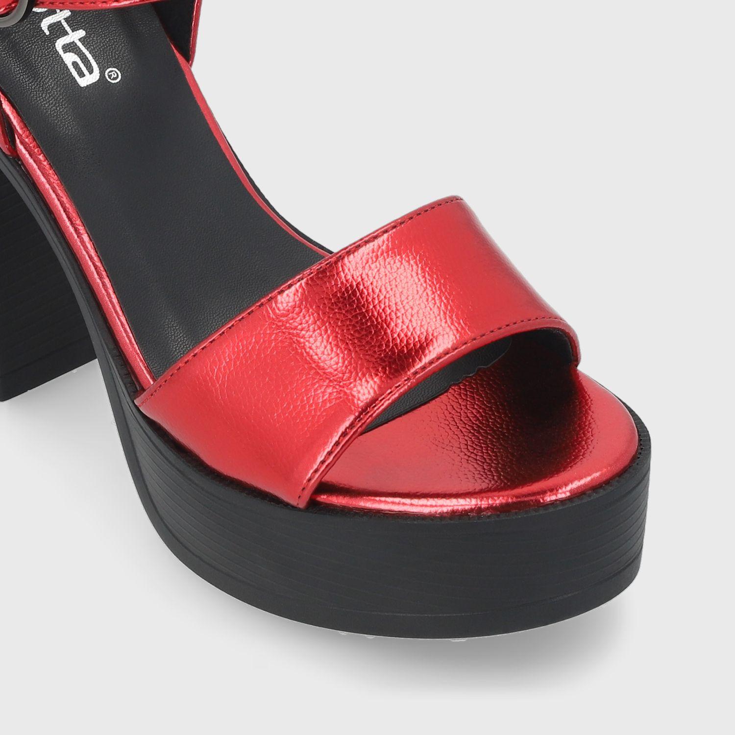 Sandalia Roja  Mujer 45961 Gotta-5