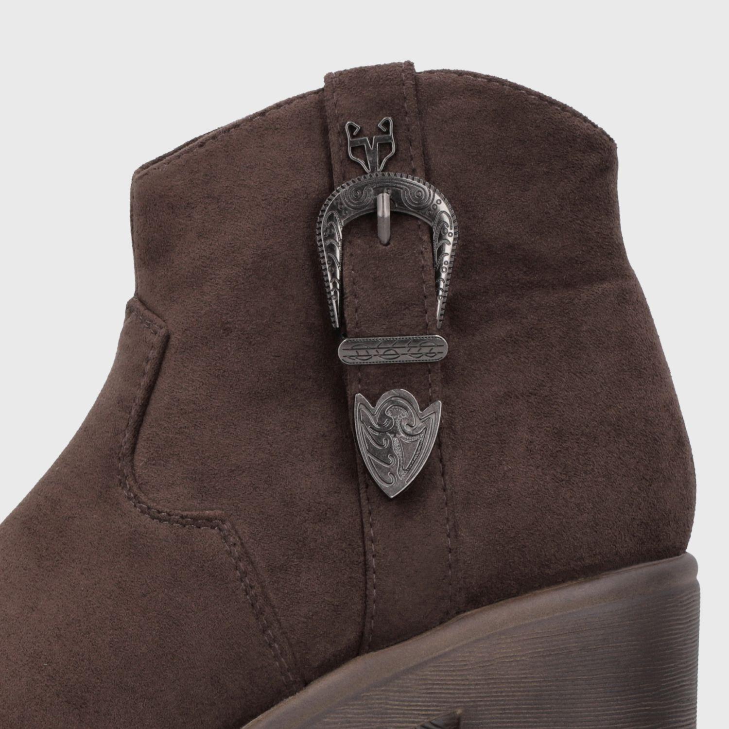 Botin Taco Café Mujer 5531102 Gotta-5