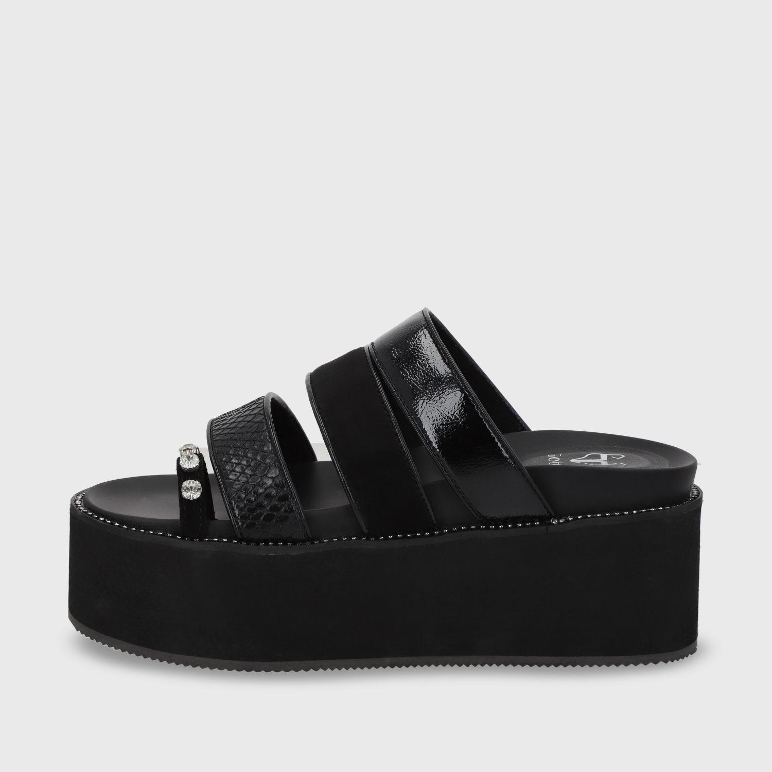 Sandalia Negra Mujer 15662 Gotta-3