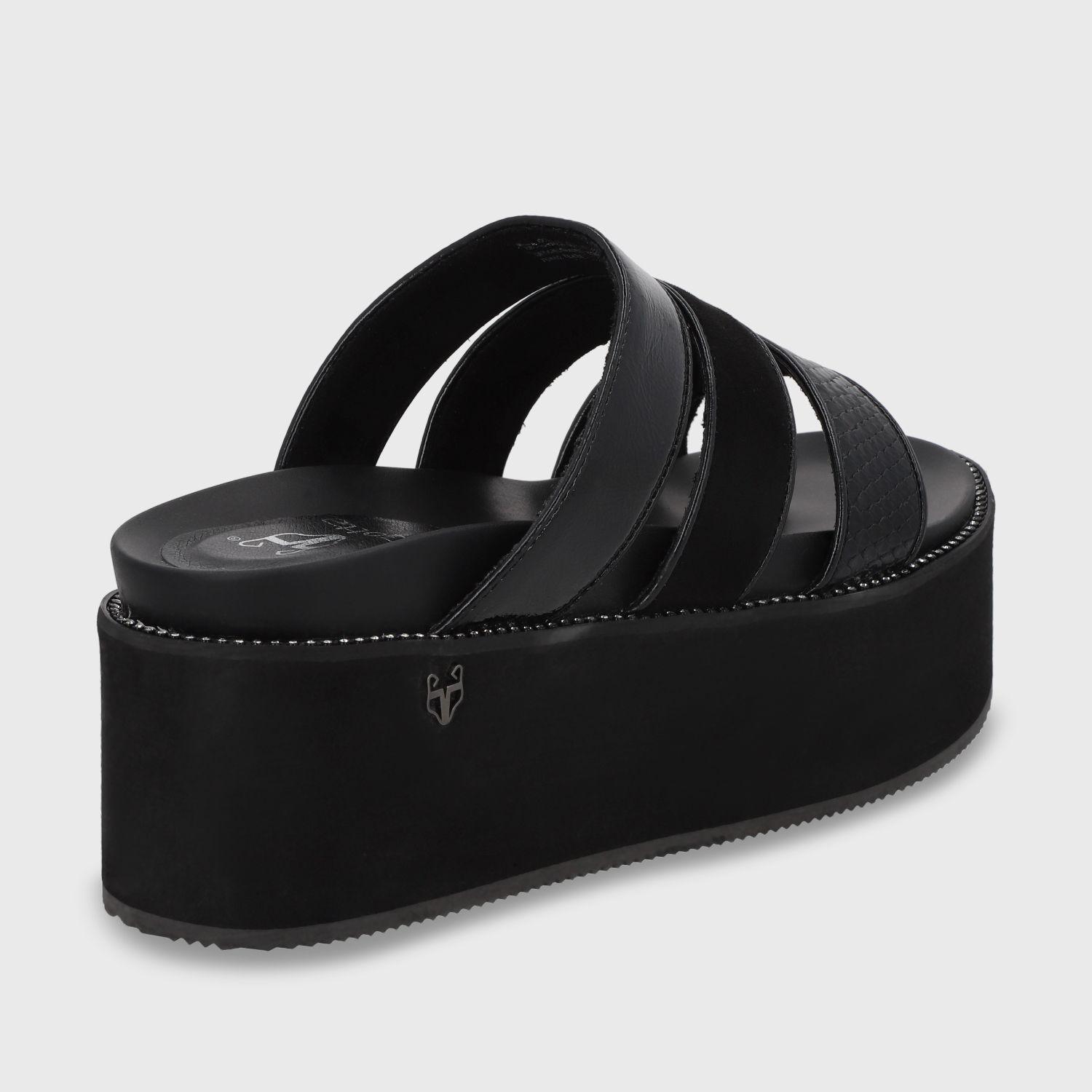 Sandalia Negra Mujer 15662 Gotta-4