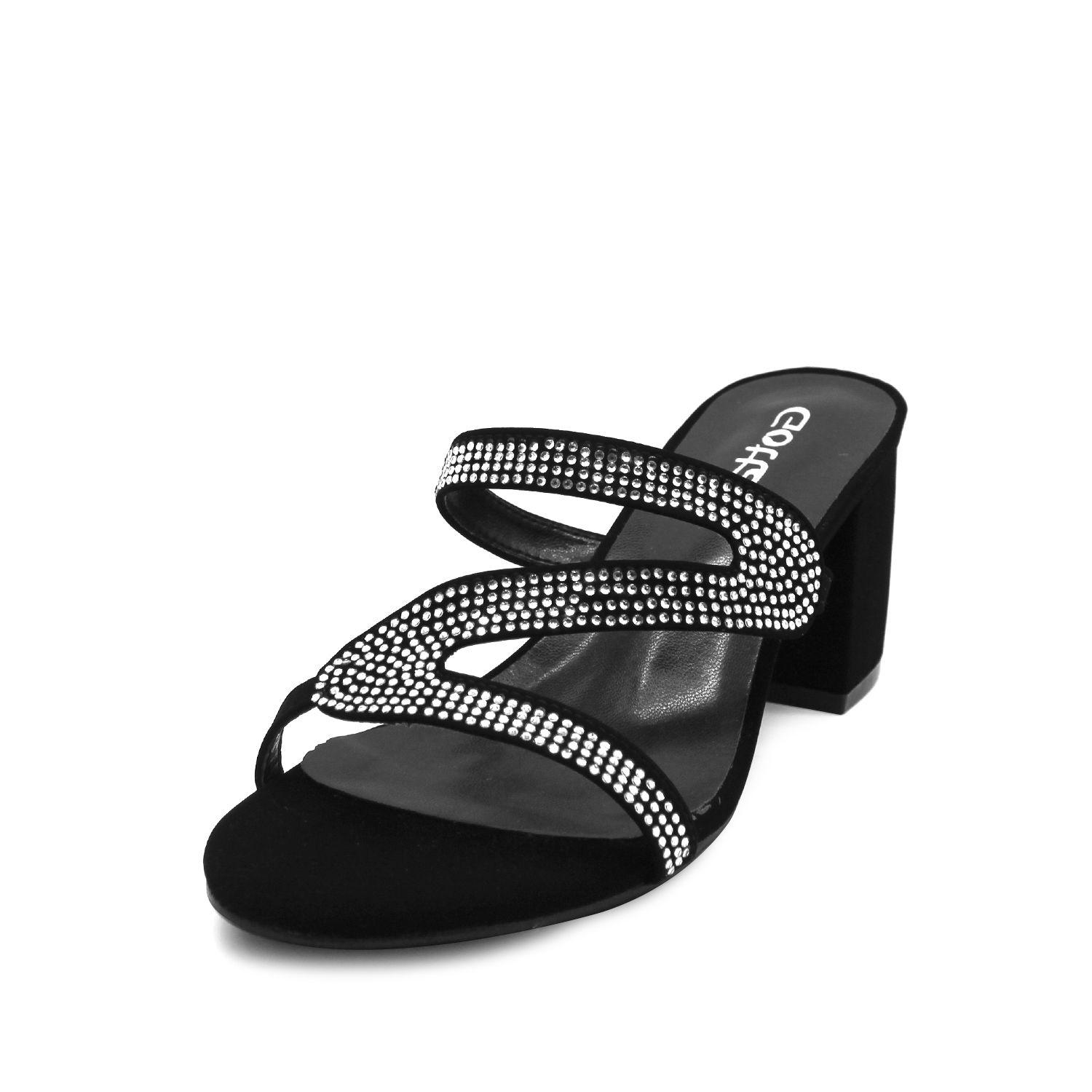 Sandalia Negra Mujer 15813 Gotta-2