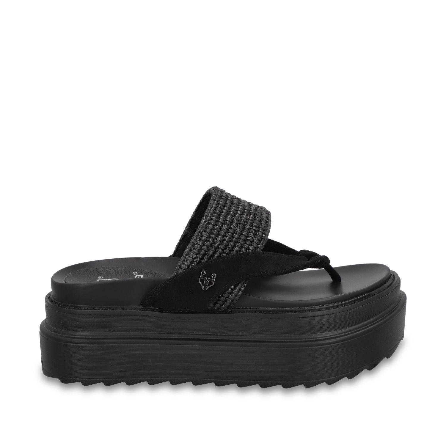 Sandalia Plataforma Negra Mujer 25234 Gotta-0