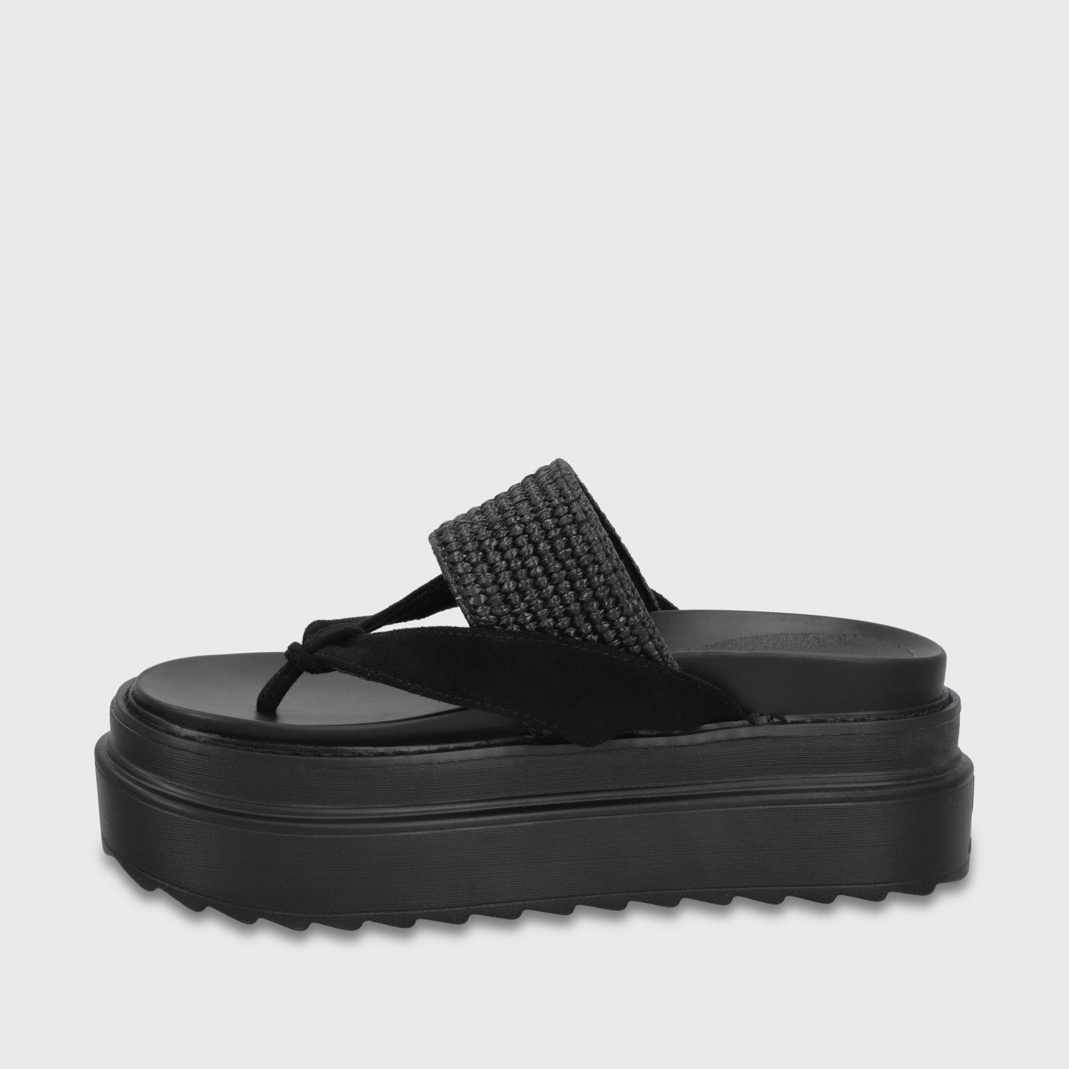 Sandalia Plataforma Negra Mujer 25234 Gotta-3