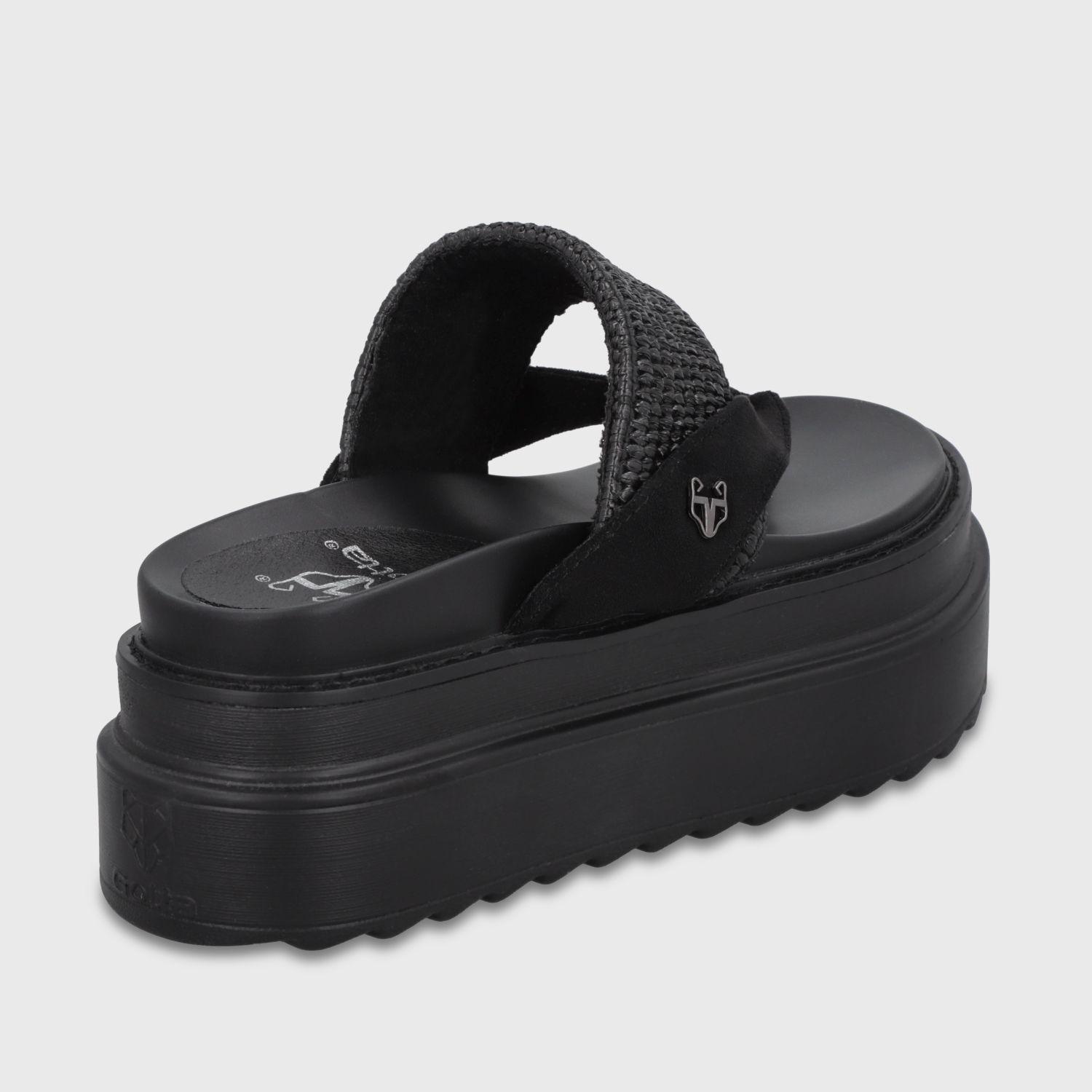 Sandalia Plataforma Negra Mujer 25234 Gotta-4