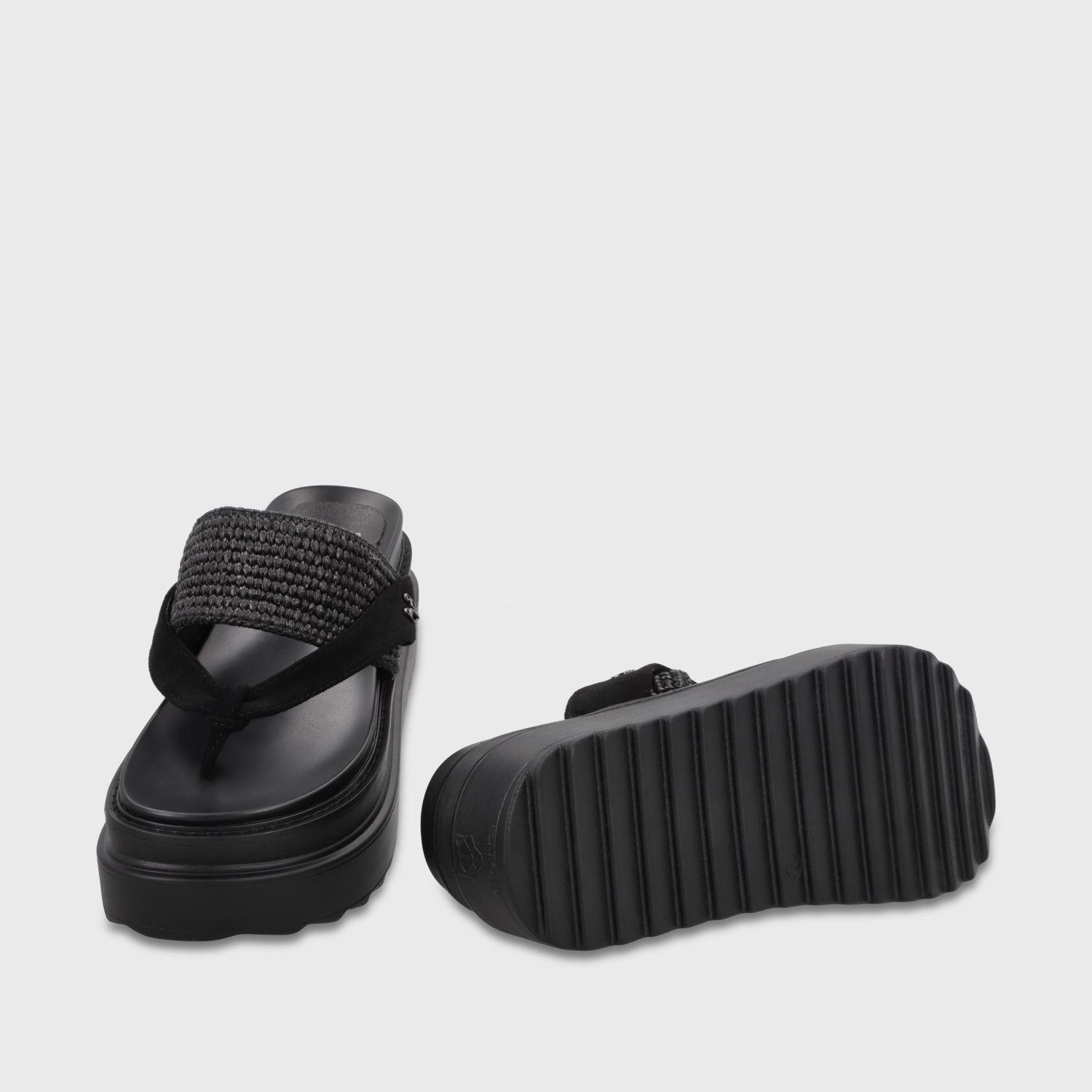 Sandalia Plataforma Negra Mujer 25234 Gotta-6