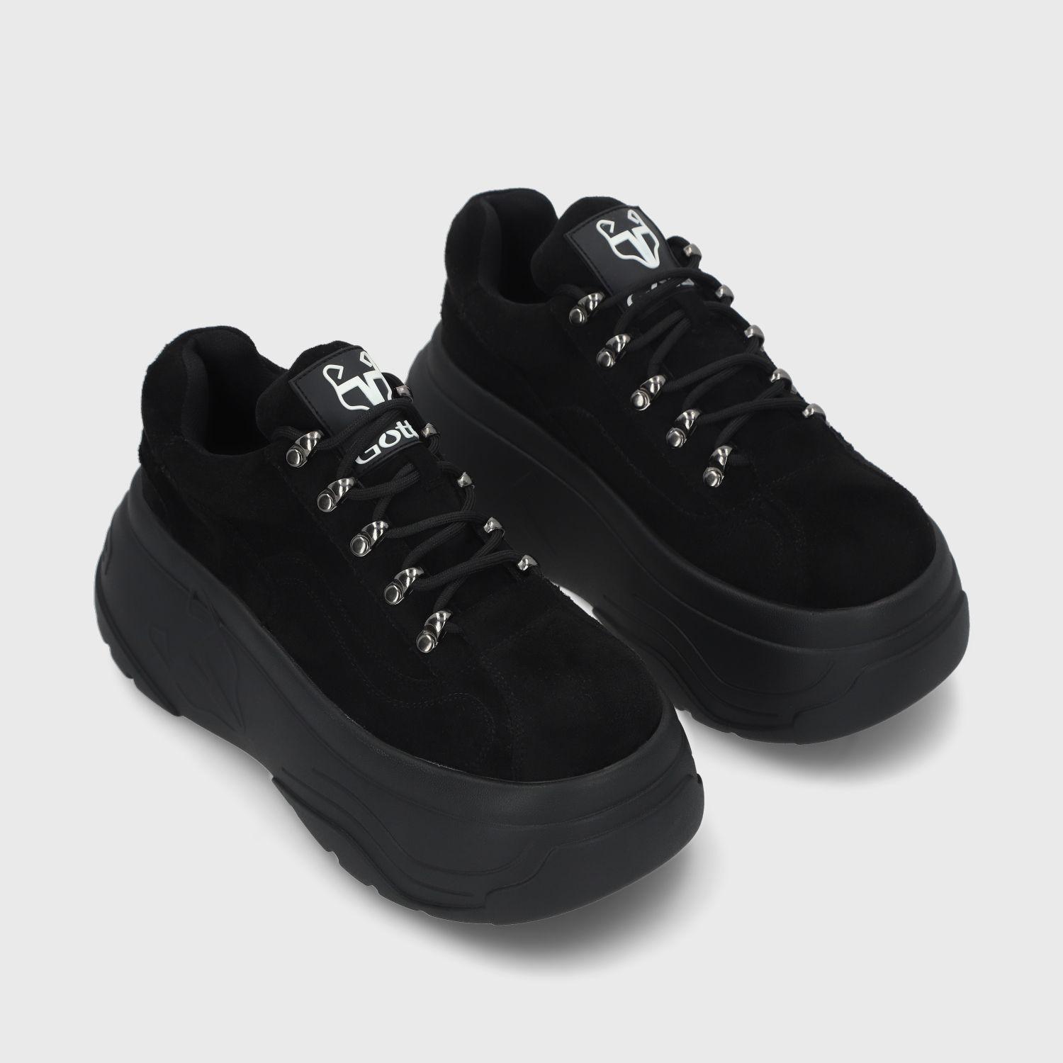 Zapatilla Plataforma Negra Mujer 43061 Gotta-2