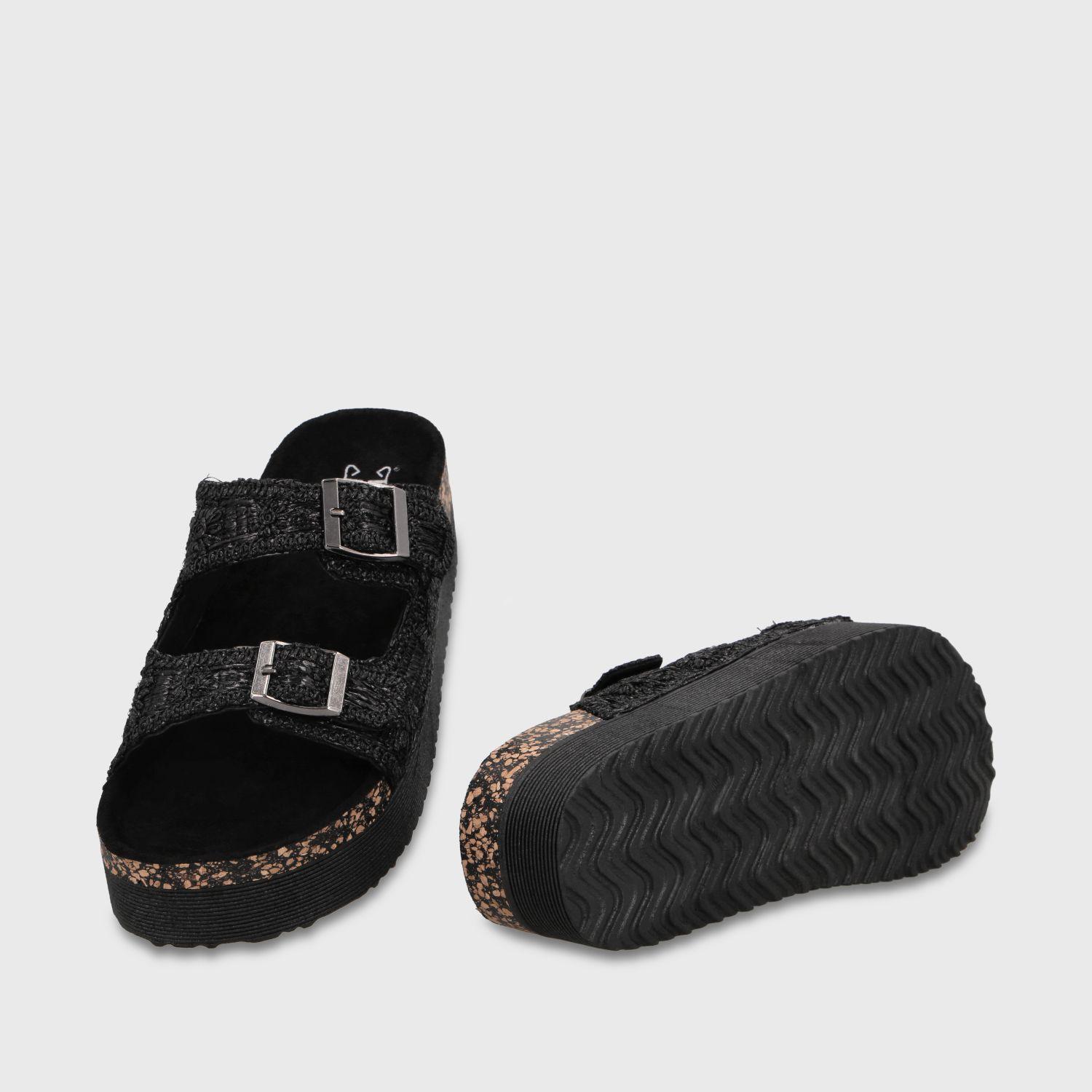 Sandalia Plataforma Negro Mujer 65951 Gotta-6