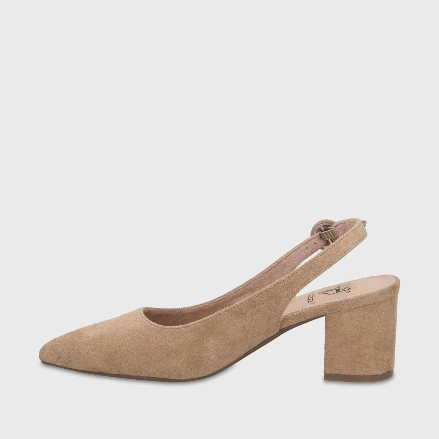 Zapato Taco Beige Mujer 64040 Gotta-3