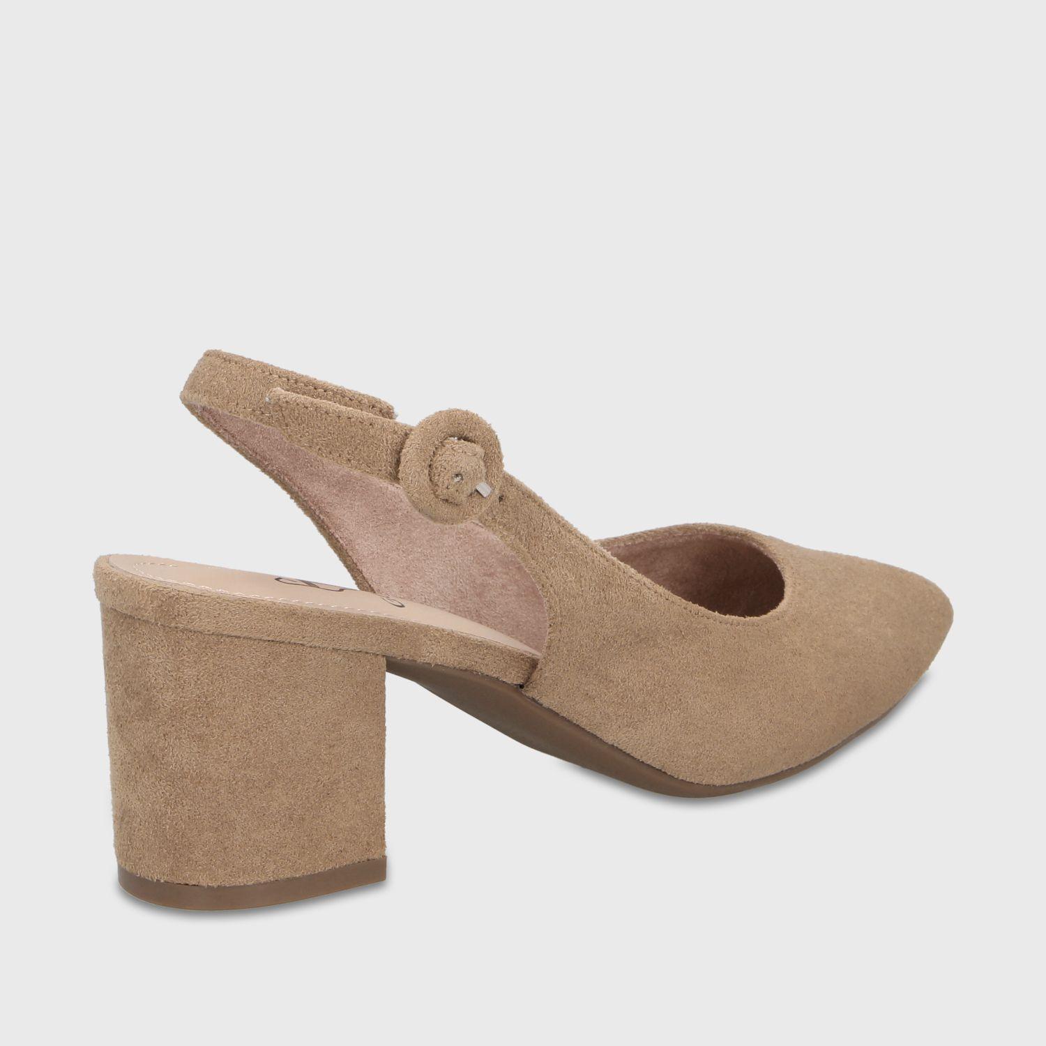 Zapato Taco Beige Mujer 64040 Gotta-4