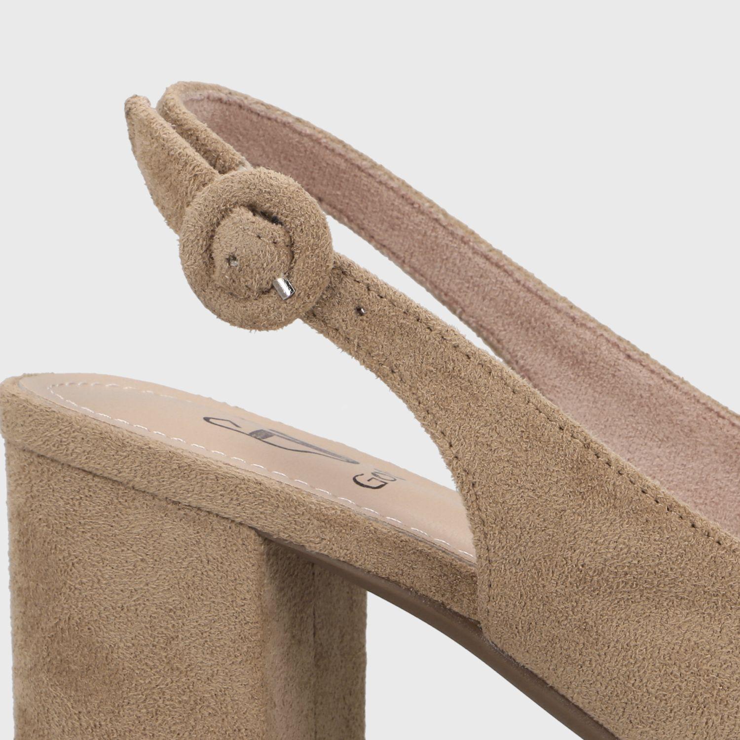 Zapato Taco Beige Mujer 64040 Gotta-5