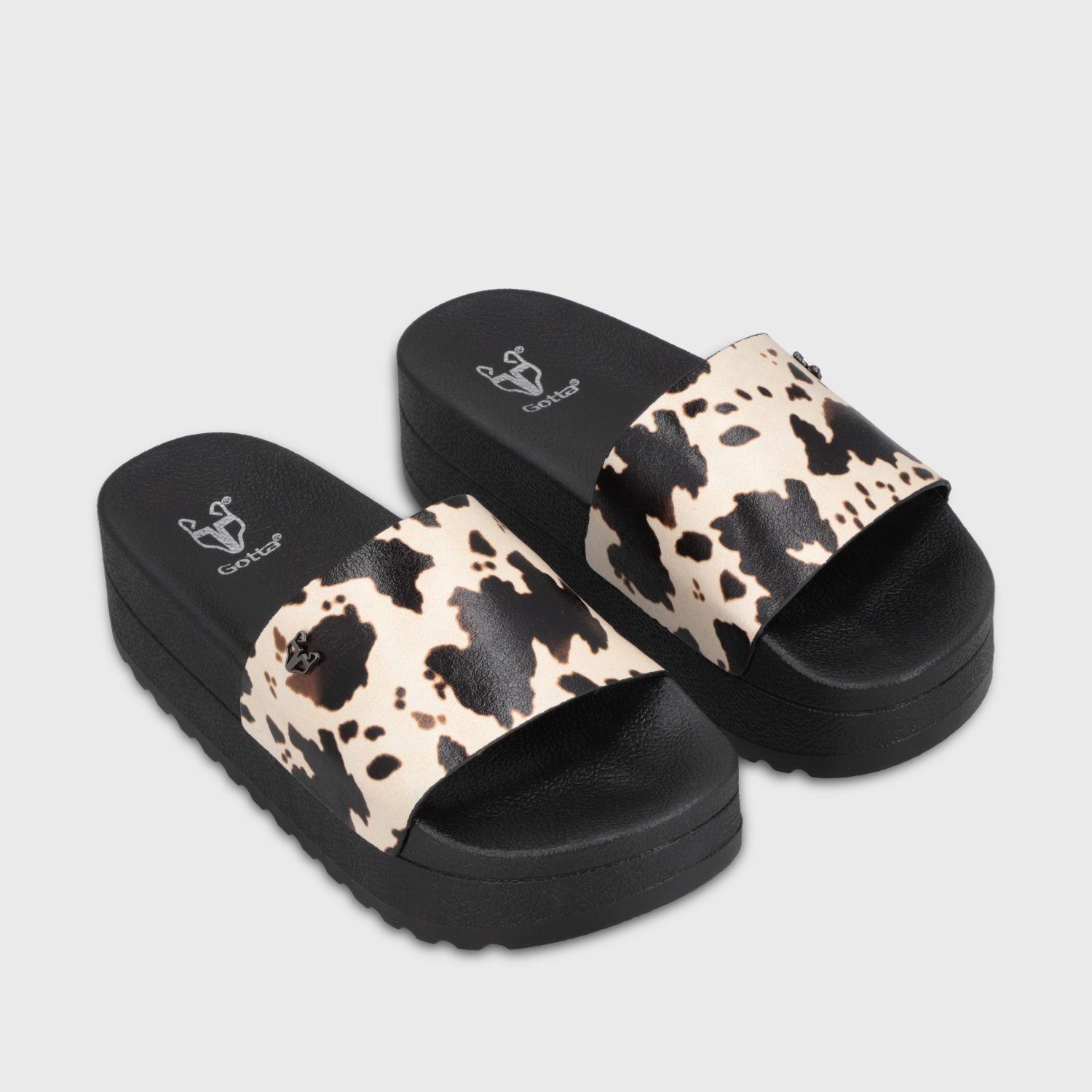 Sandalia Plataforma Animal Print Mujer 64020 Gotta-2