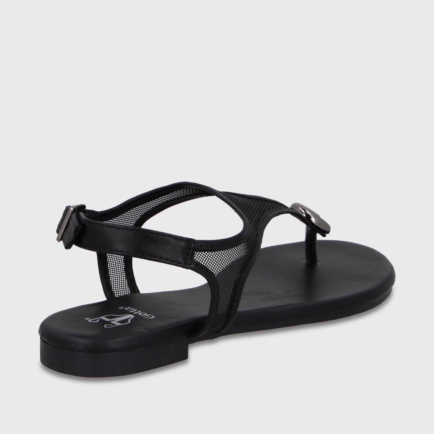 Sandalia Negra Mujer 64122 Gotta-4