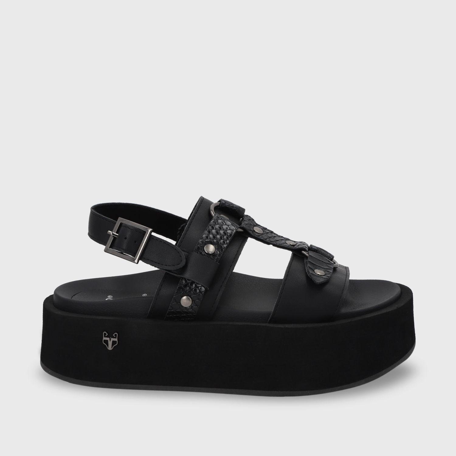 Sandalia Plataforma Negro Mujer 55941 Gotta-0
