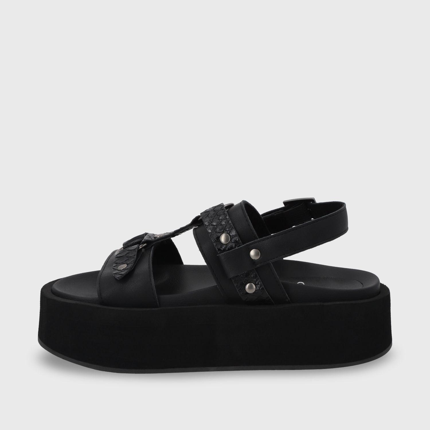 Sandalia Plataforma Negro Mujer 55941 Gotta-3