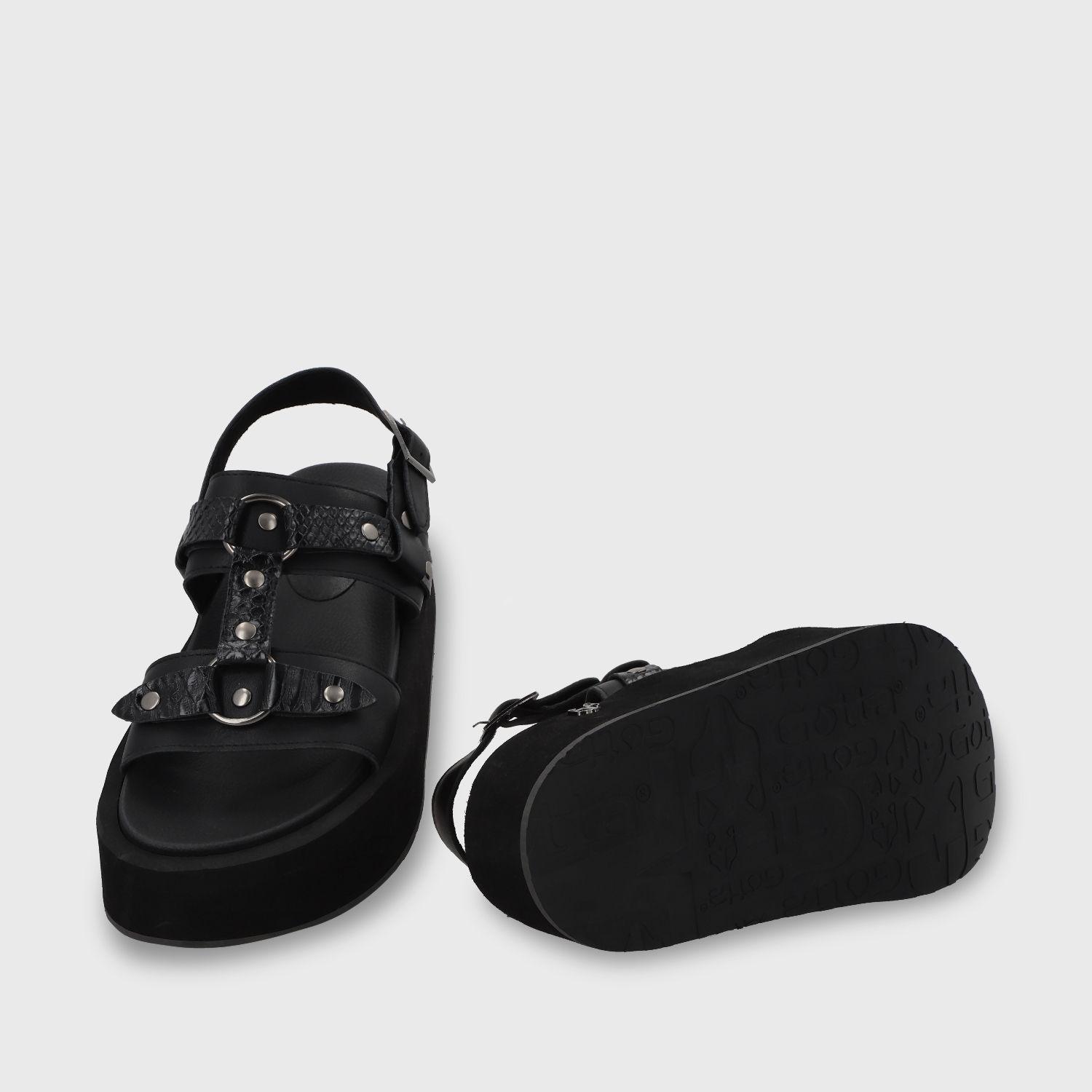 Sandalia Plataforma Negro Mujer 55941 Gotta-6