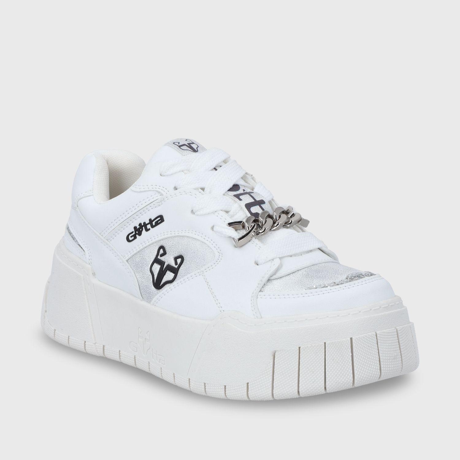 Zapatilla Plataforma Blanca Mujer 43111 Gotta-1
