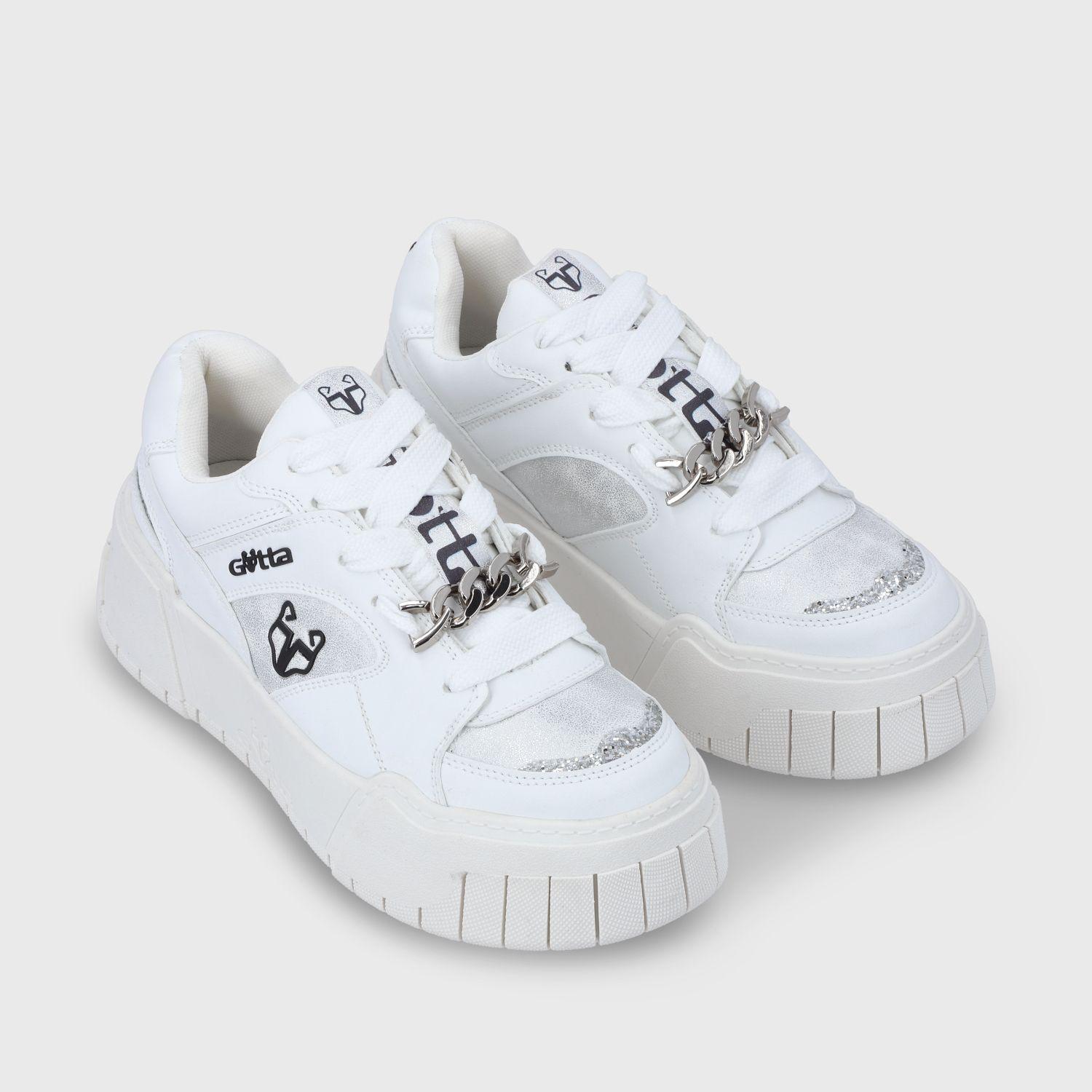 Zapatilla Plataforma Blanca Mujer 43111 Gotta-2