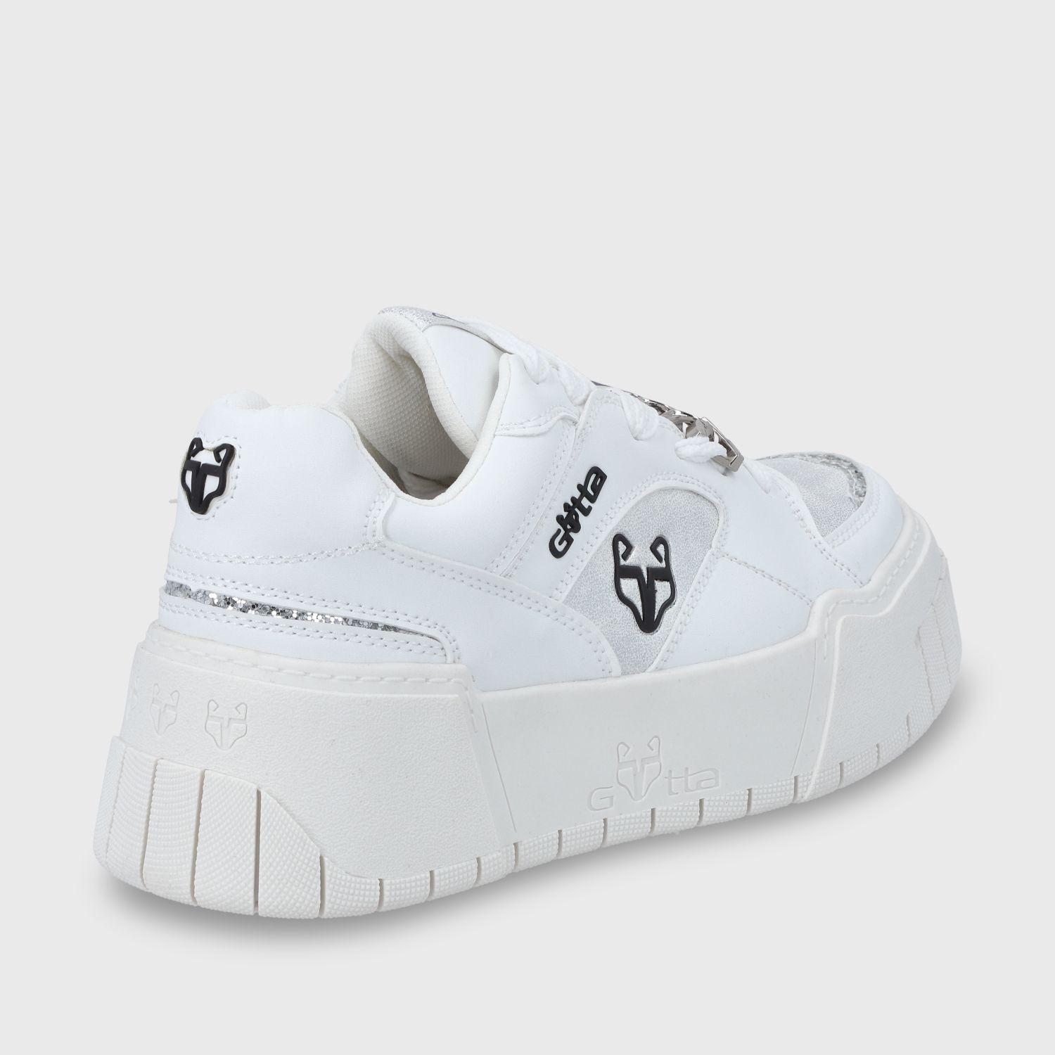 Zapatilla Plataforma Blanca Mujer 43111 Gotta-3