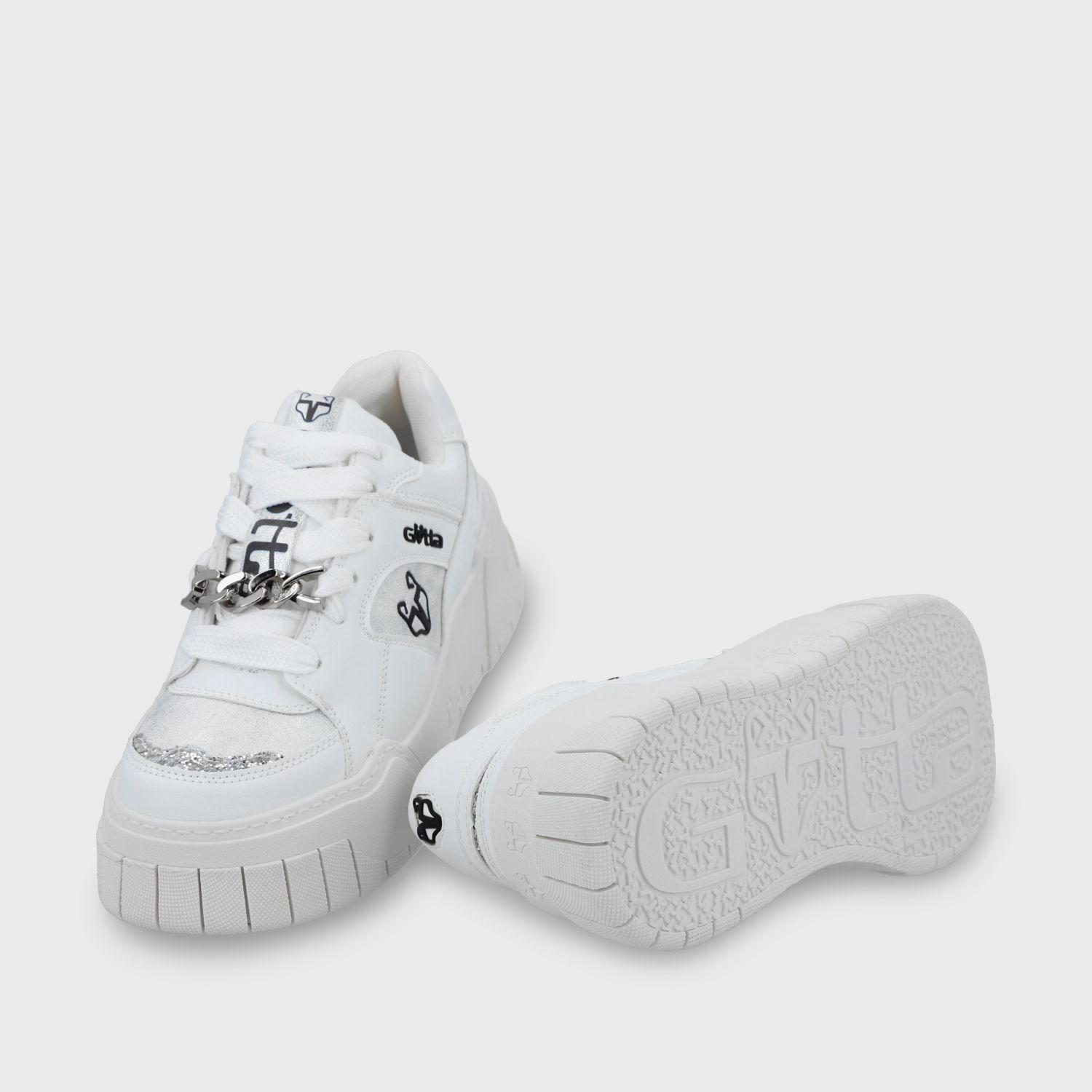 Zapatilla Plataforma Blanca Mujer 43111 Gotta-6