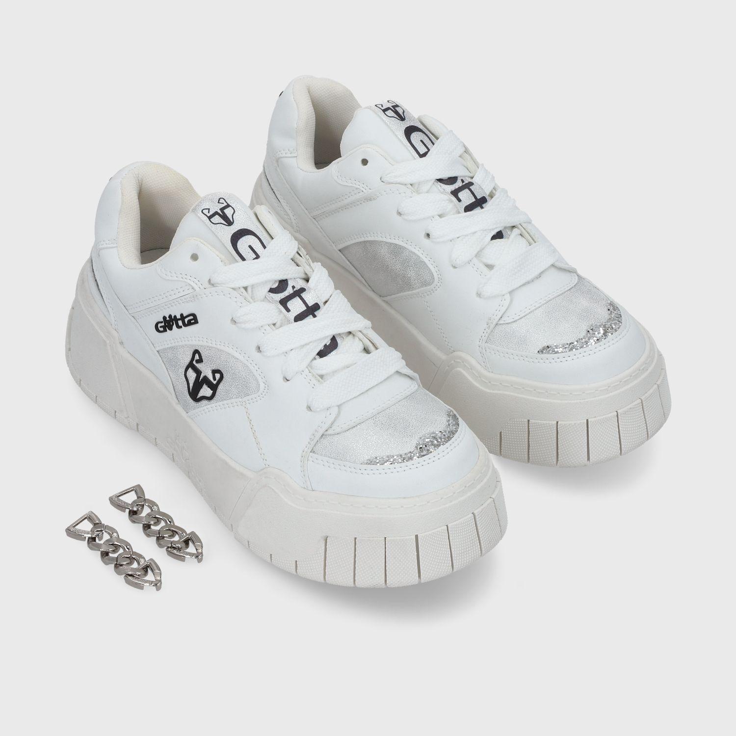 Zapatilla Plataforma Blanca Mujer 43111 Gotta-7