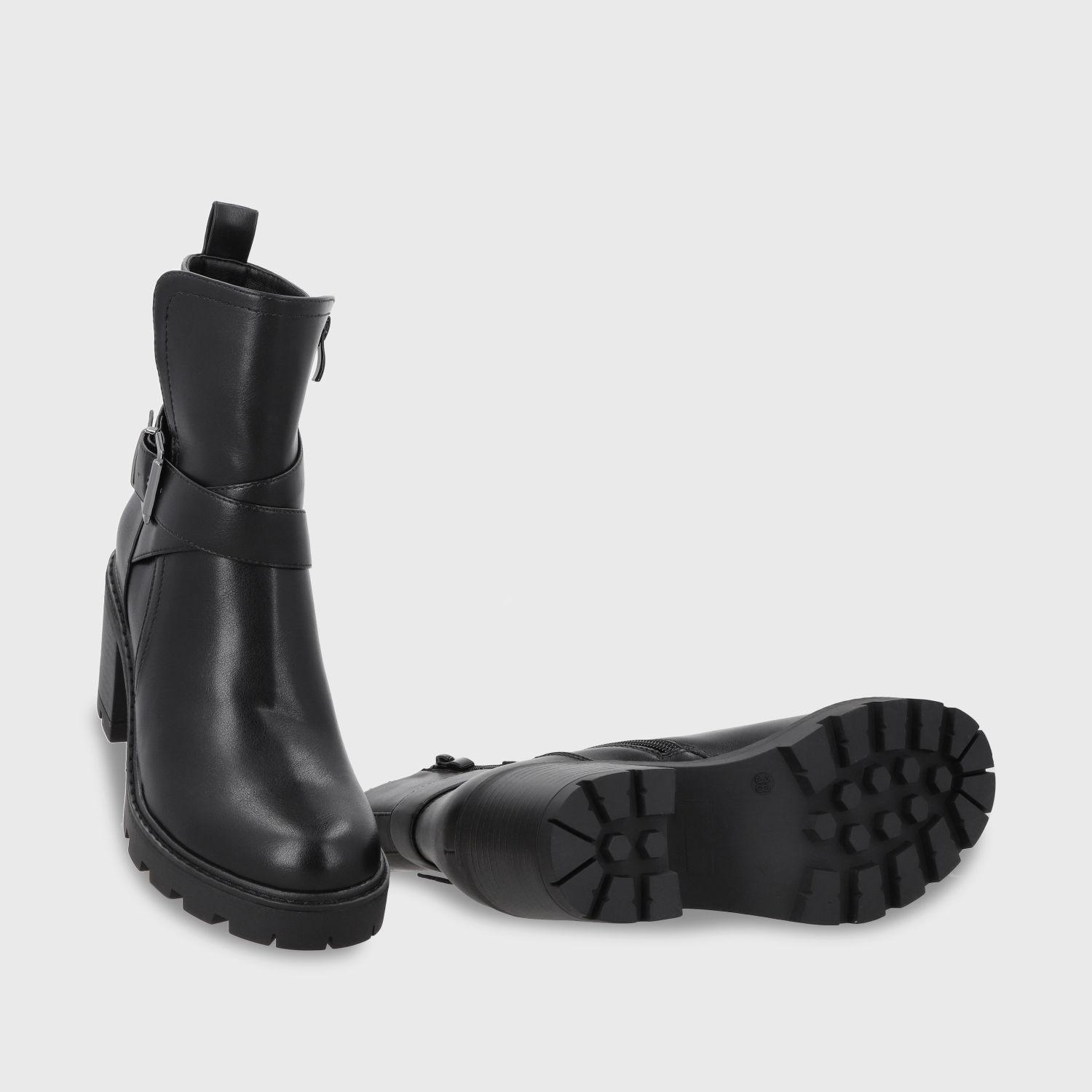 Botin Taco Negro Mujer 56051 Gotta-6