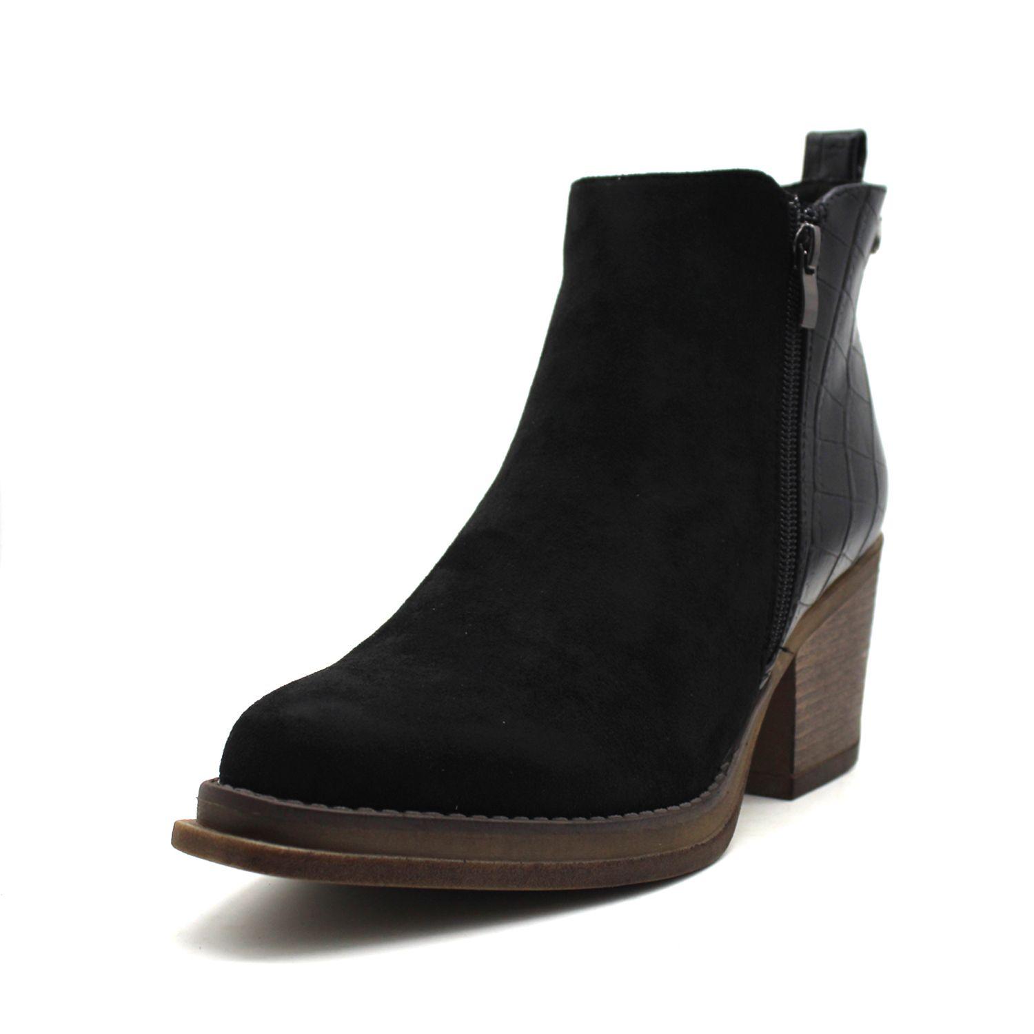Botín Negro Mujer C7301 Gotta-3
