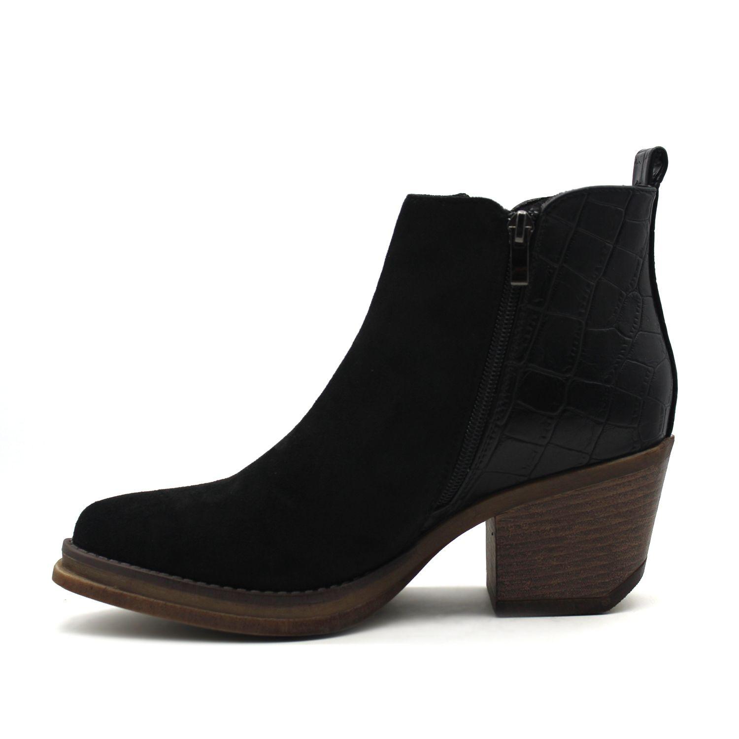 Botín Negro Mujer C7301 Gotta-4