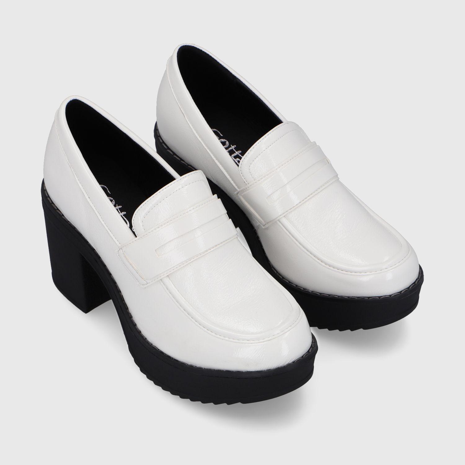 Zapato Blanco Charol Mujer 13503 Gotta-2