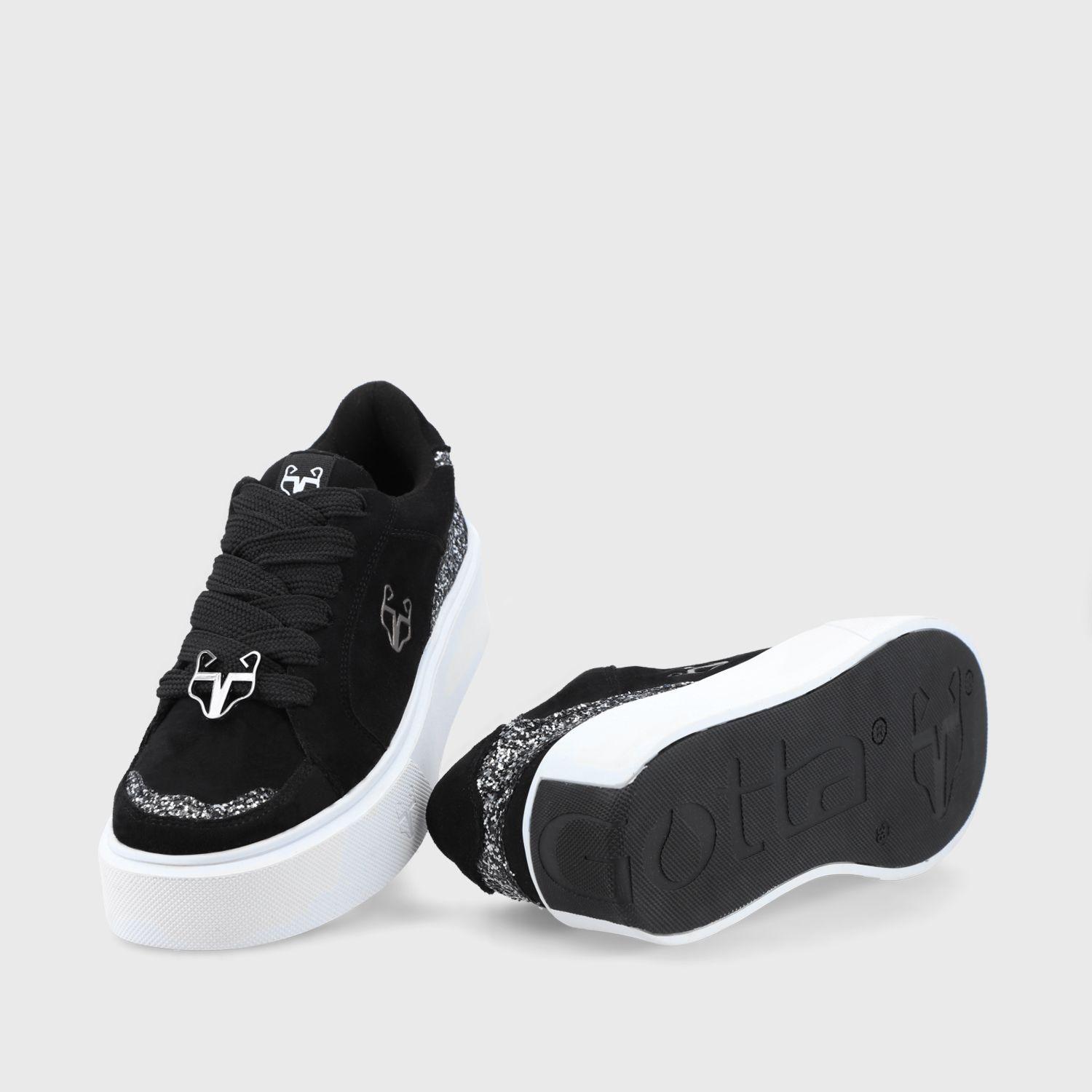 Zapatilla Negra Mujer 43046 Gotta-6