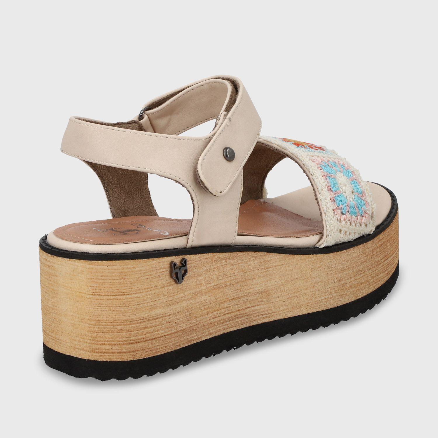 Sandalia Plataforma Multicolor Mujer 15616 Gotta-4