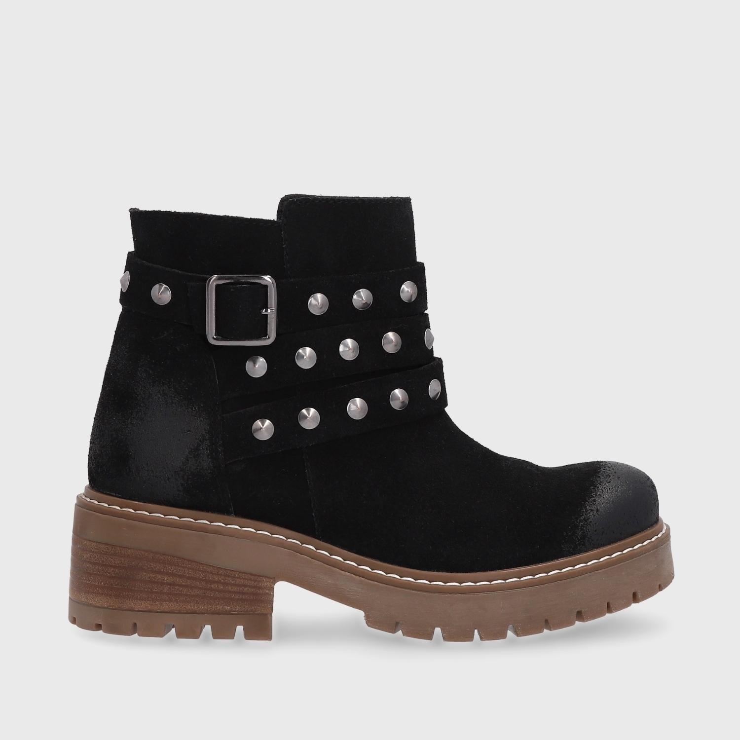 Botín Cuero Negro Mujer 28504 Gotta-0