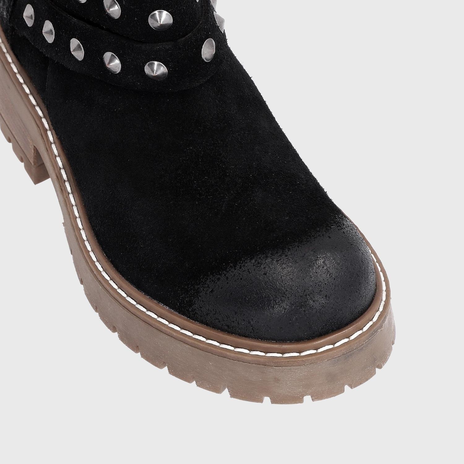 Botín Cuero Negro Mujer 28504 Gotta-5